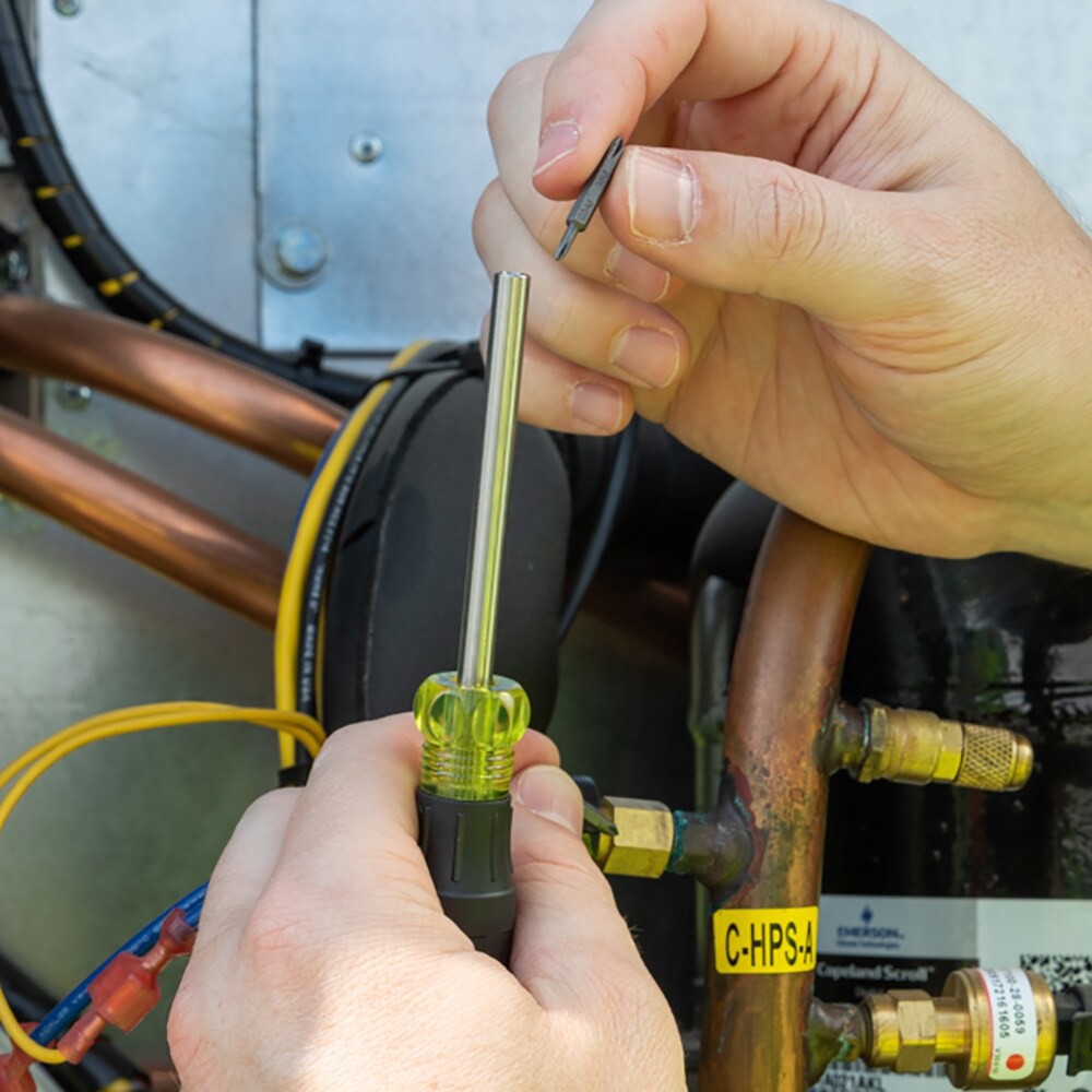 slide 5 of 6, Klein Tools 27-in-1 Multi-Bit Precision Screwdriver with Apple Bits, 1 ct