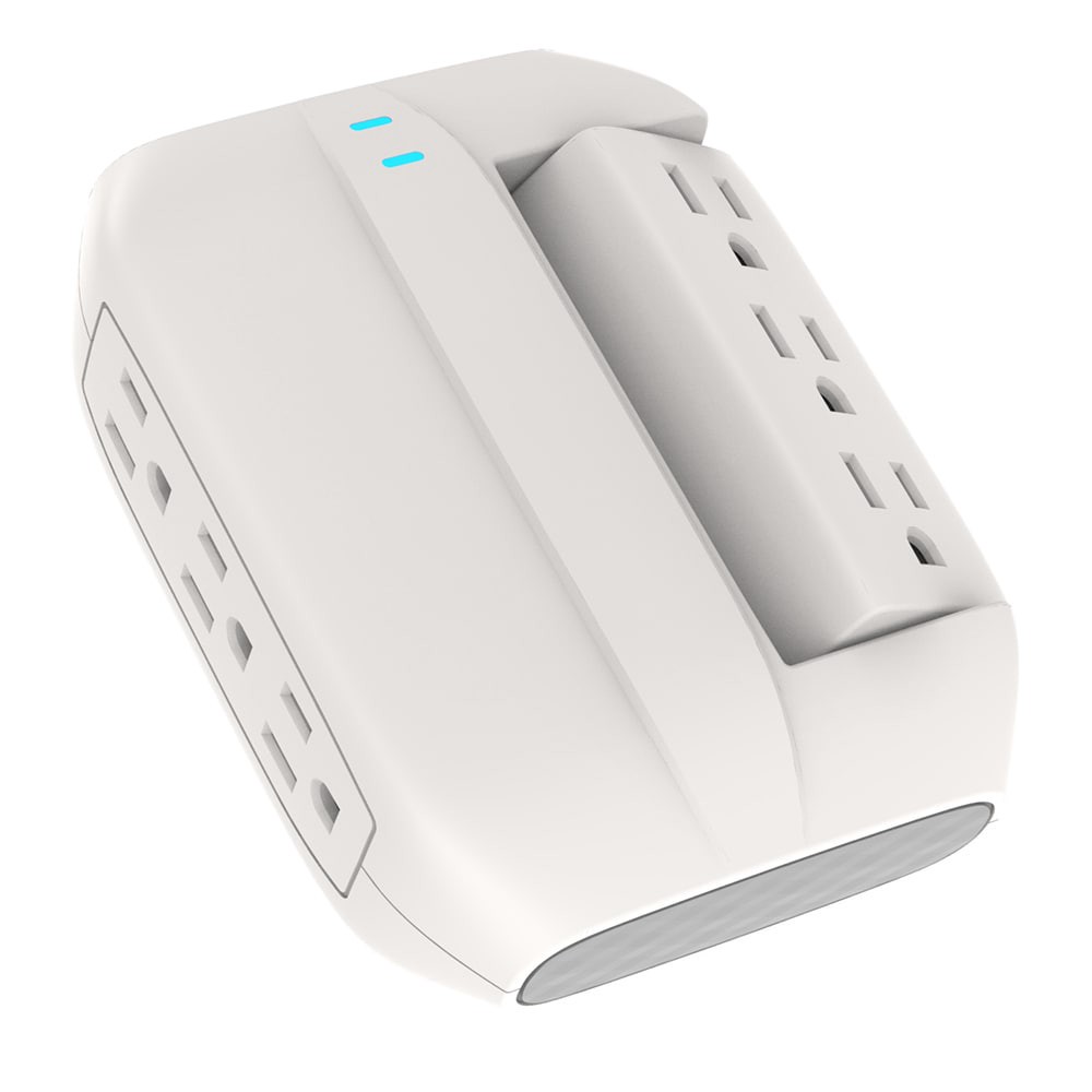slide 1 of 6, Utilitech 6 -Outlet 900 Joules 1875 -Watts 1875VA White Indoor AC Surge Protector, 1 ct