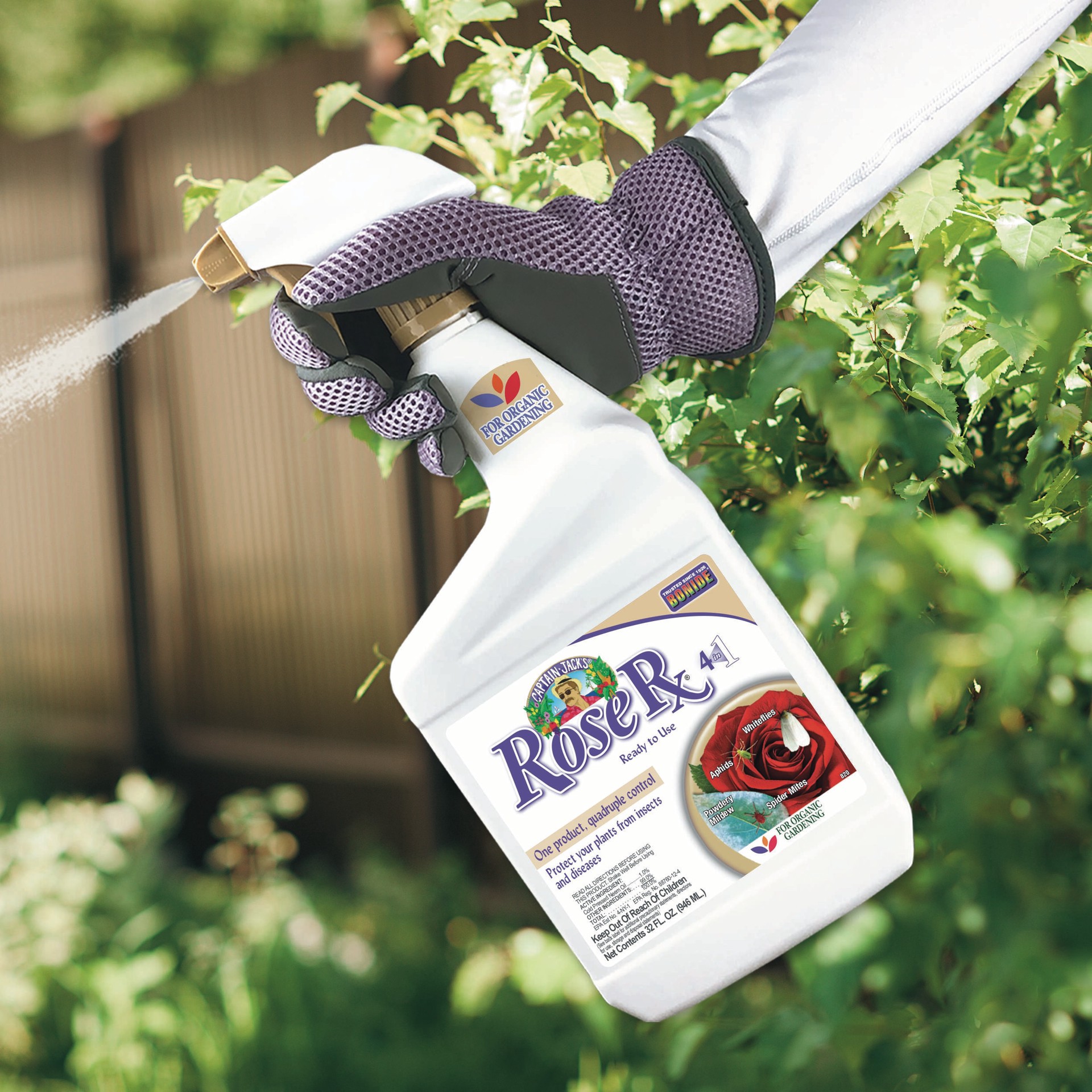 Bonide Captain Jacks Rose Rx 4 in 1 32 -oz Organic Natural Trigger ...