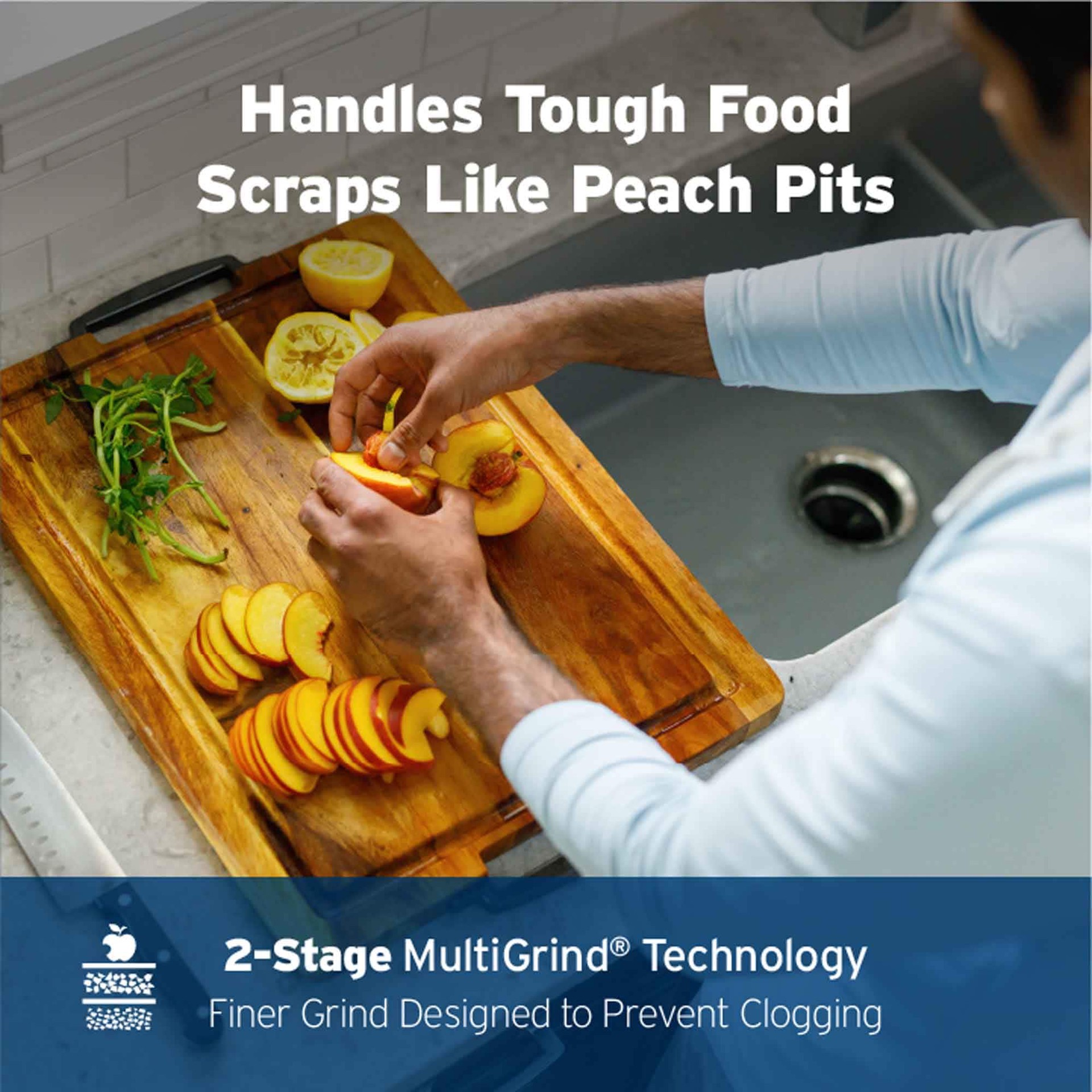 slide 4 of 6, InSinkErator Power 15SS Power Series Continuous feed 3/4-HP Septic Safe Non-corded Garbage Disposal, 1 ct