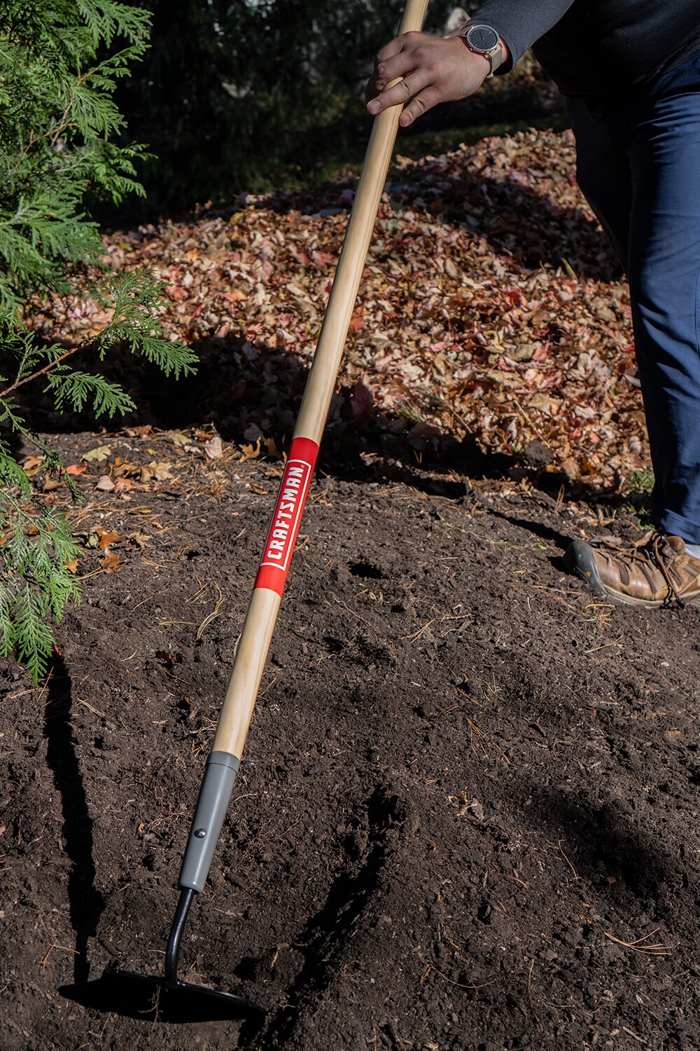 slide 2 of 6, CRAFTSMAN 54.118-in Wood Garden Hoe, 1 ct