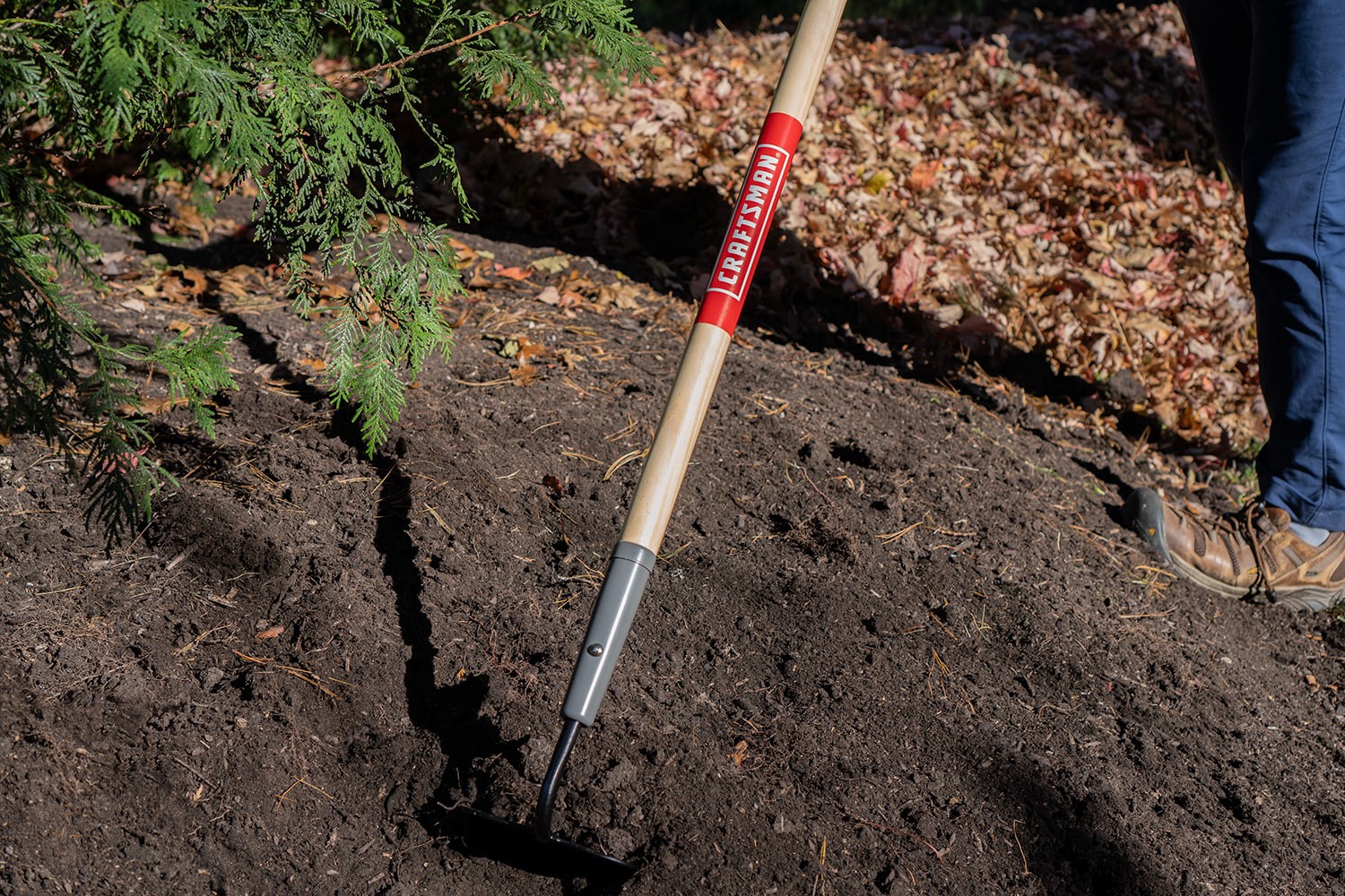 slide 3 of 6, CRAFTSMAN 54.118-in Wood Garden Hoe, 1 ct