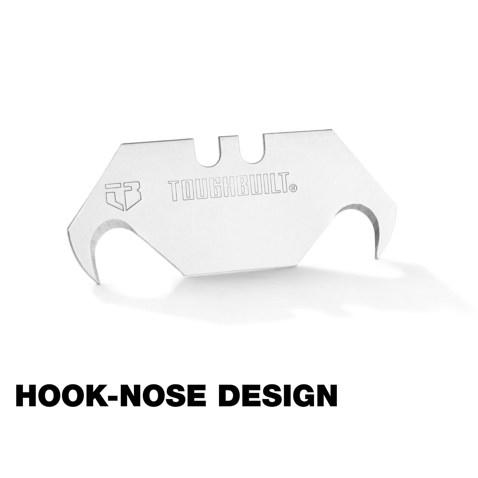 slide 3 of 6, TOUGHBUILT Hook Carbon steel Hook Utility Razor Blade ( 50 -Pack ), 1 ct