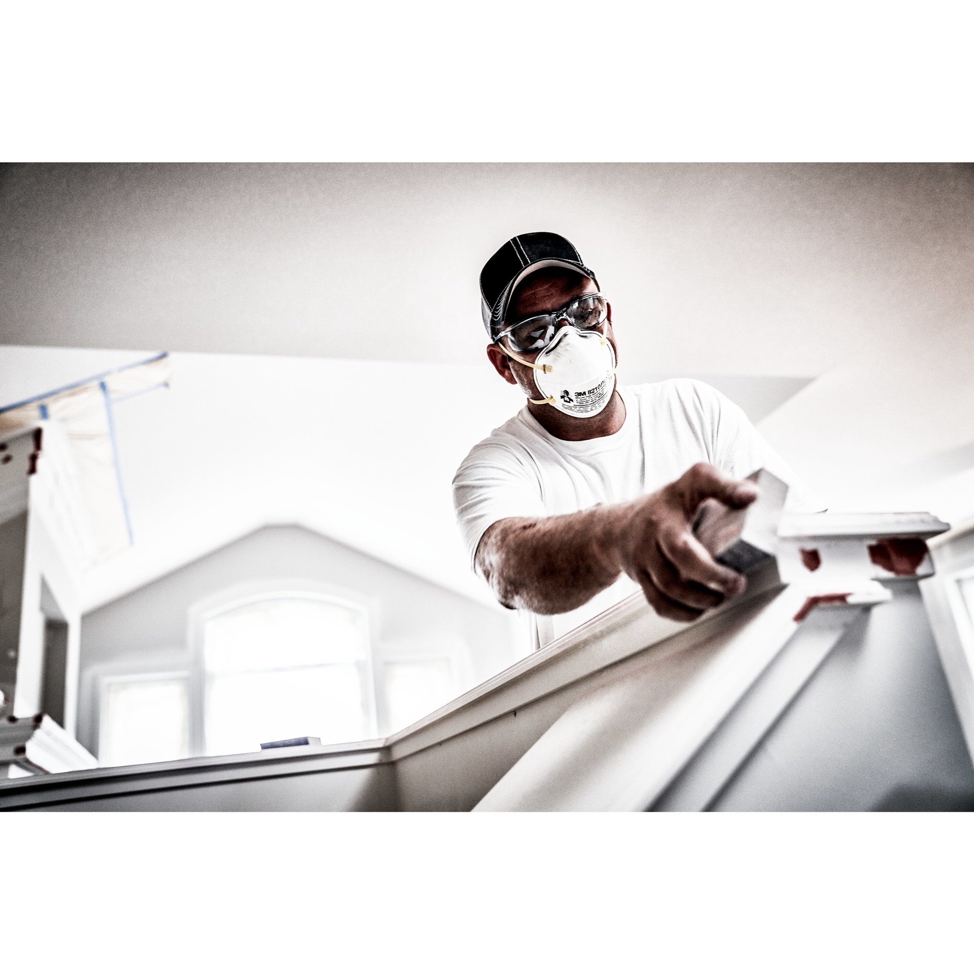 slide 5 of 6, 3M White Disposable N95 Multi-Purpose Non-Valved Respirator 10 -Pack, 1 ct