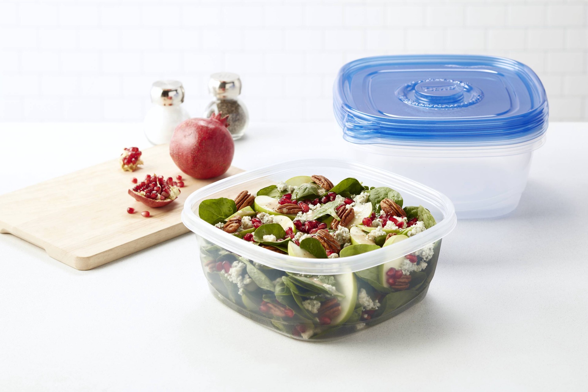 slide 3 of 6, Glad 5 -Pack Sandwich Plastic BPA-Free Reusable Food storage container with Lid, 1 ct