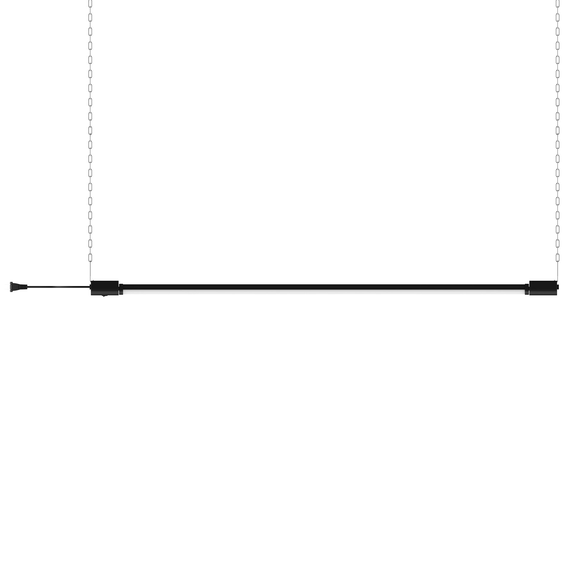 slide 4 of 6, Utilitech 4-ft 7000 Lumens Black LED Flush mount Garage Shop Light, 1 ct