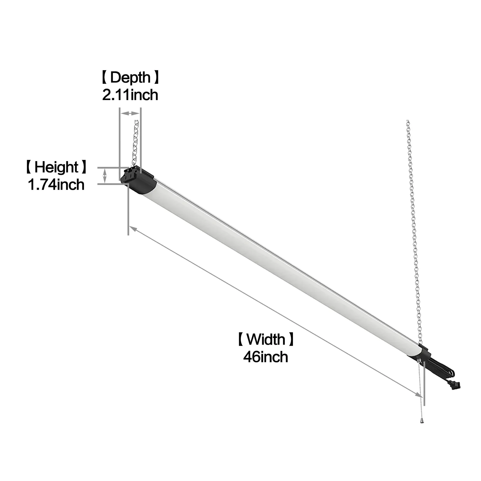 slide 4 of 5, Utilitech 4-ft 4000 Lumens White Cool White LED Linear Garage Shop Light 2 -Pack, 1 ct