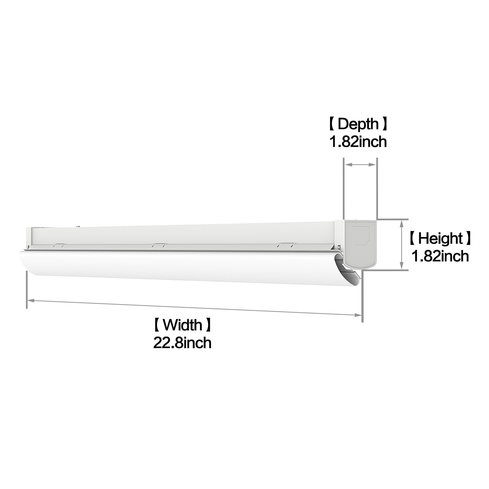 slide 3 of 6, Utilitech 1 -Light Bright White LED Strip Light Fixture, 1 ct