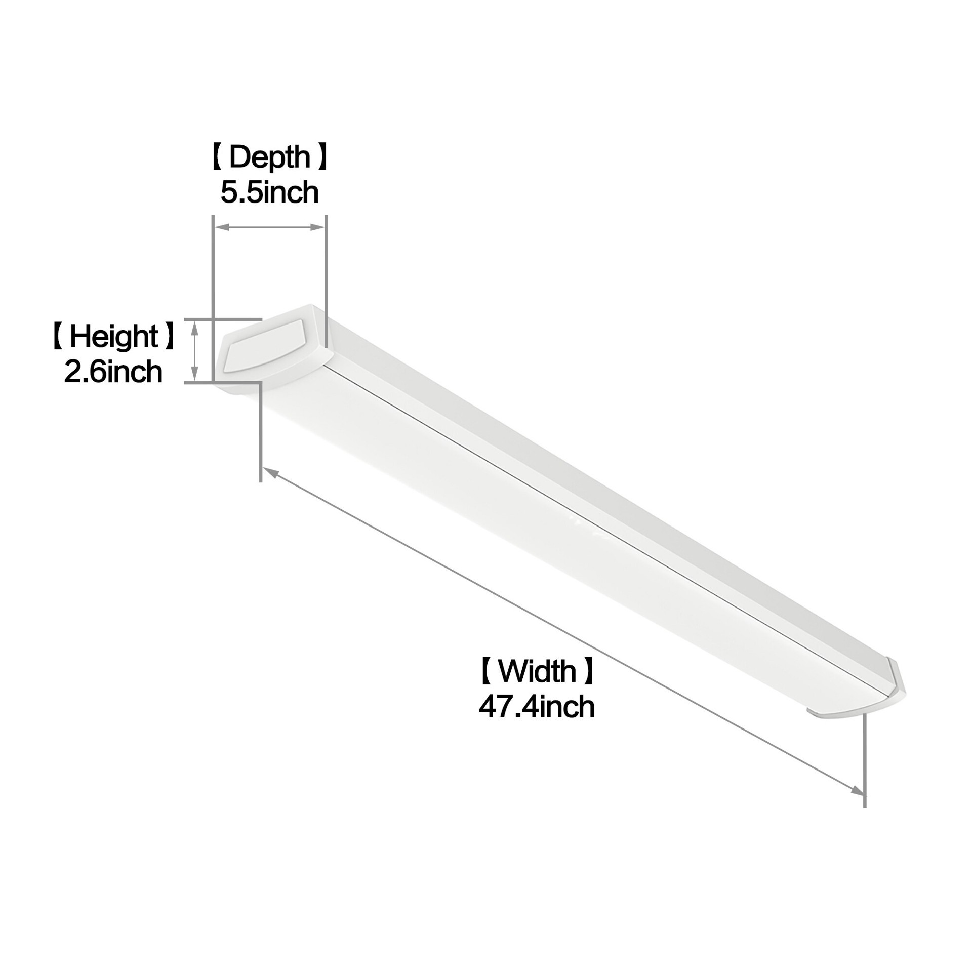 slide 3 of 4, Utilitech 4-ft 3400 -Lumen Cool White LED Wraparound Light, 1 ct