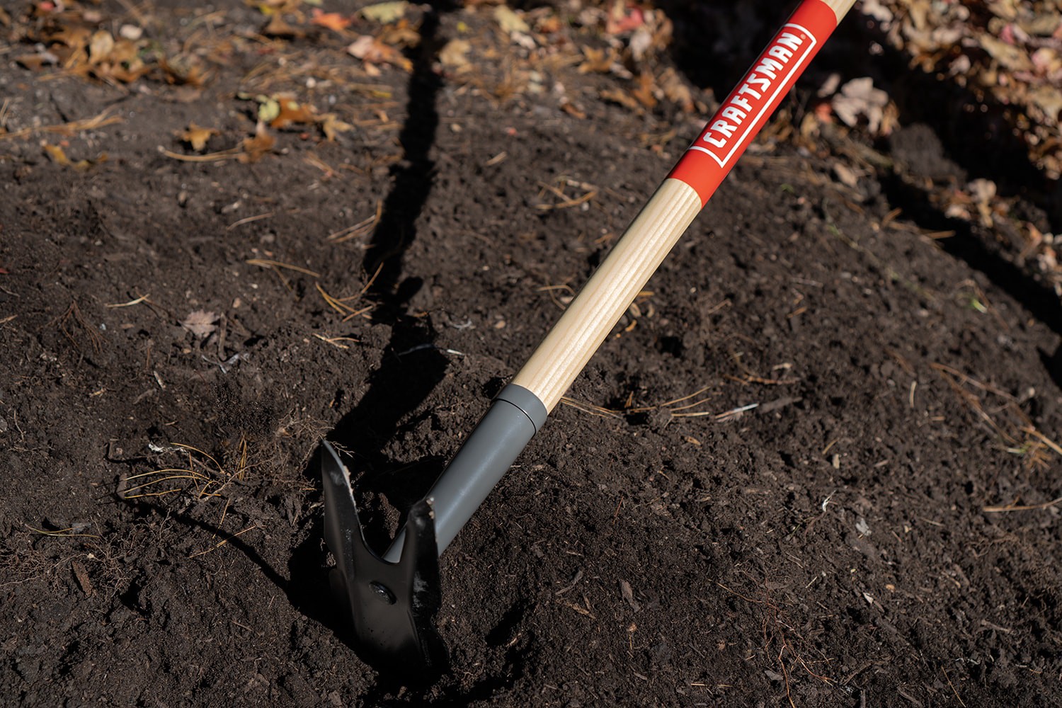 slide 3 of 6, CRAFTSMAN 54.118-in Wood 2-prong Hoe, 1 ct