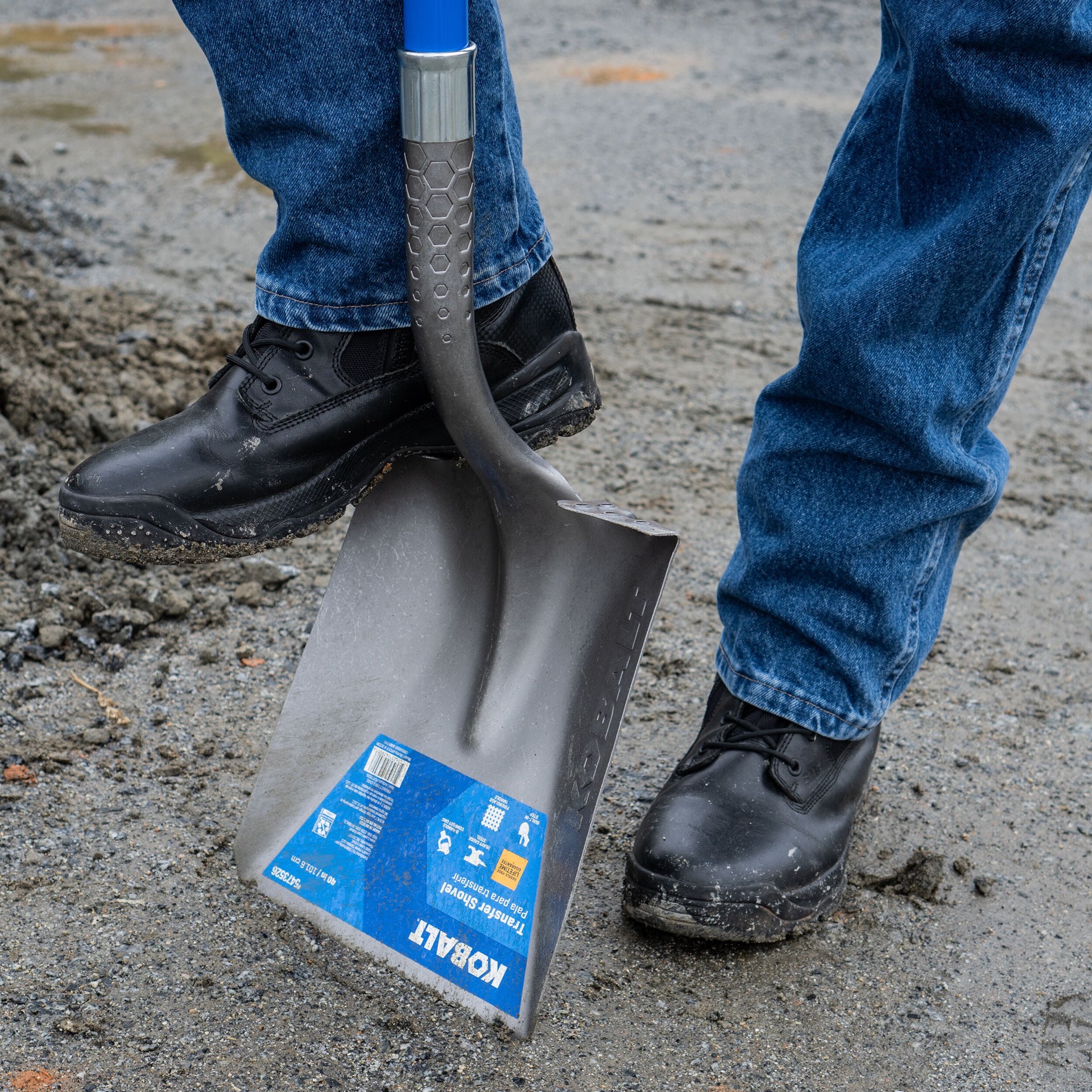 slide 5 of 6, Kobalt 20.5-in Fiberglass D-Handle Transfer shovel, 1 ct