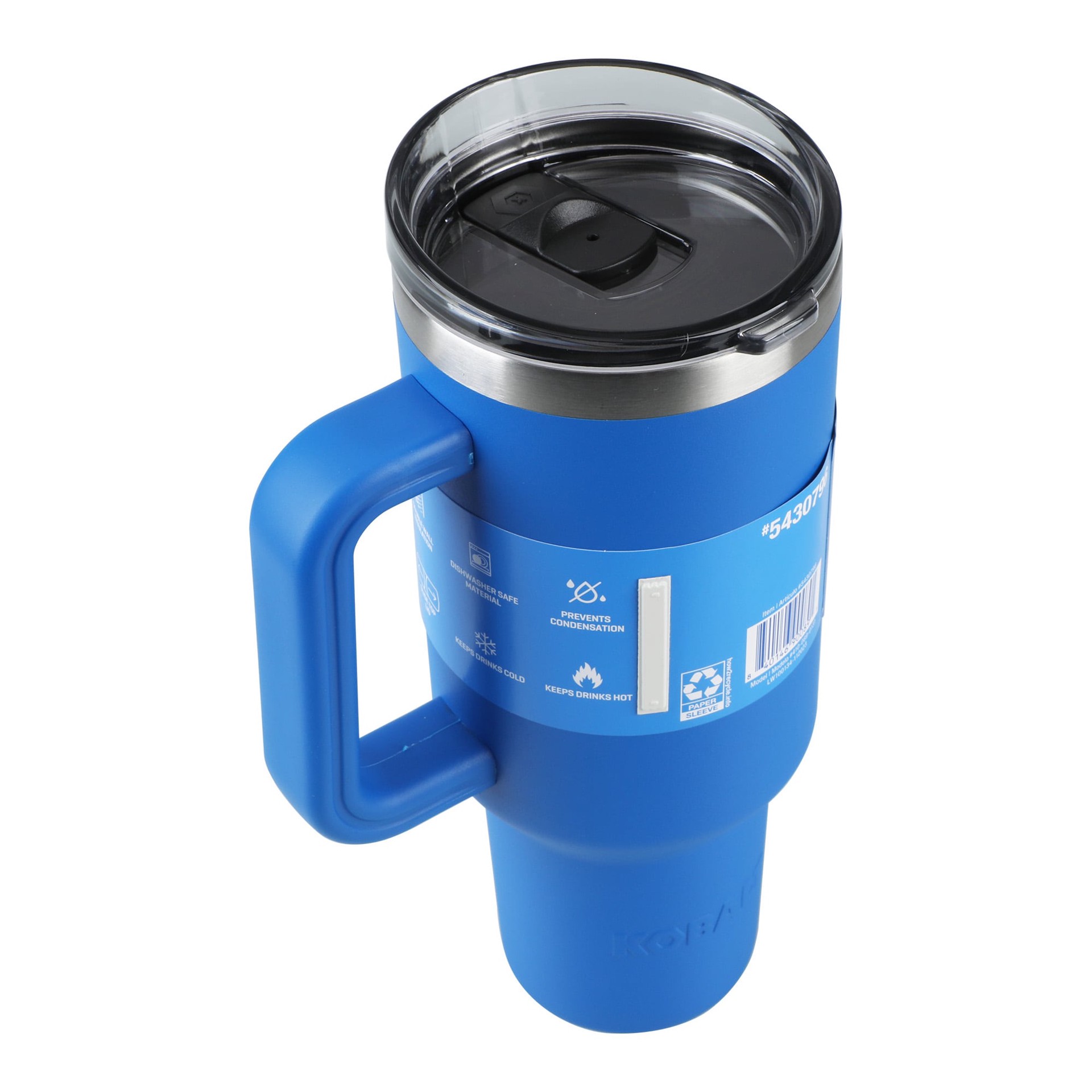 slide 4 of 6, Kobalt 40 -fl oz Stainless steel Insulated Tumbler - Blue, 1 ct