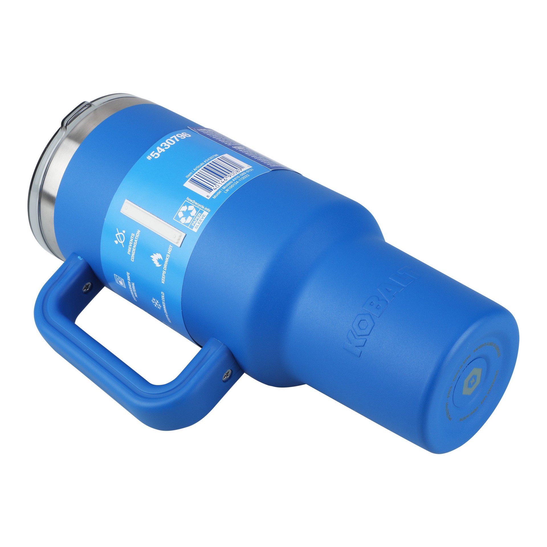 slide 5 of 6, Kobalt 40 -fl oz Stainless steel Insulated Tumbler - Blue, 1 ct