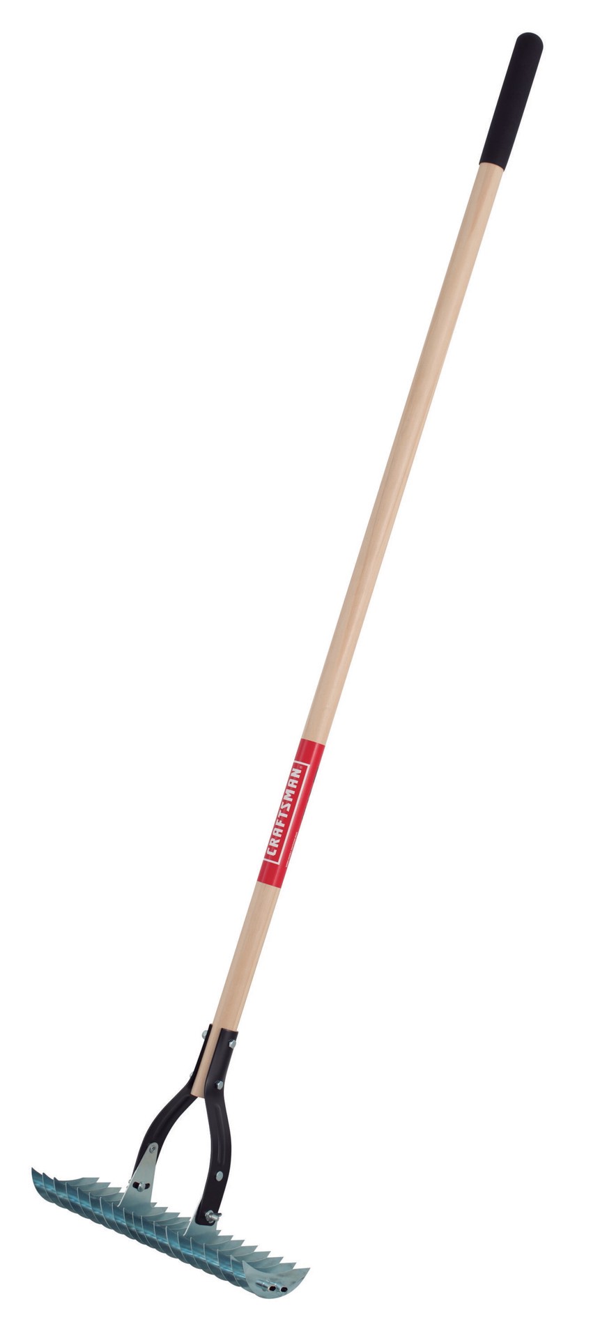 slide 1 of 6, CRAFTSMAN 54.118-in L Wood Steel Garden Rake, 1 ct