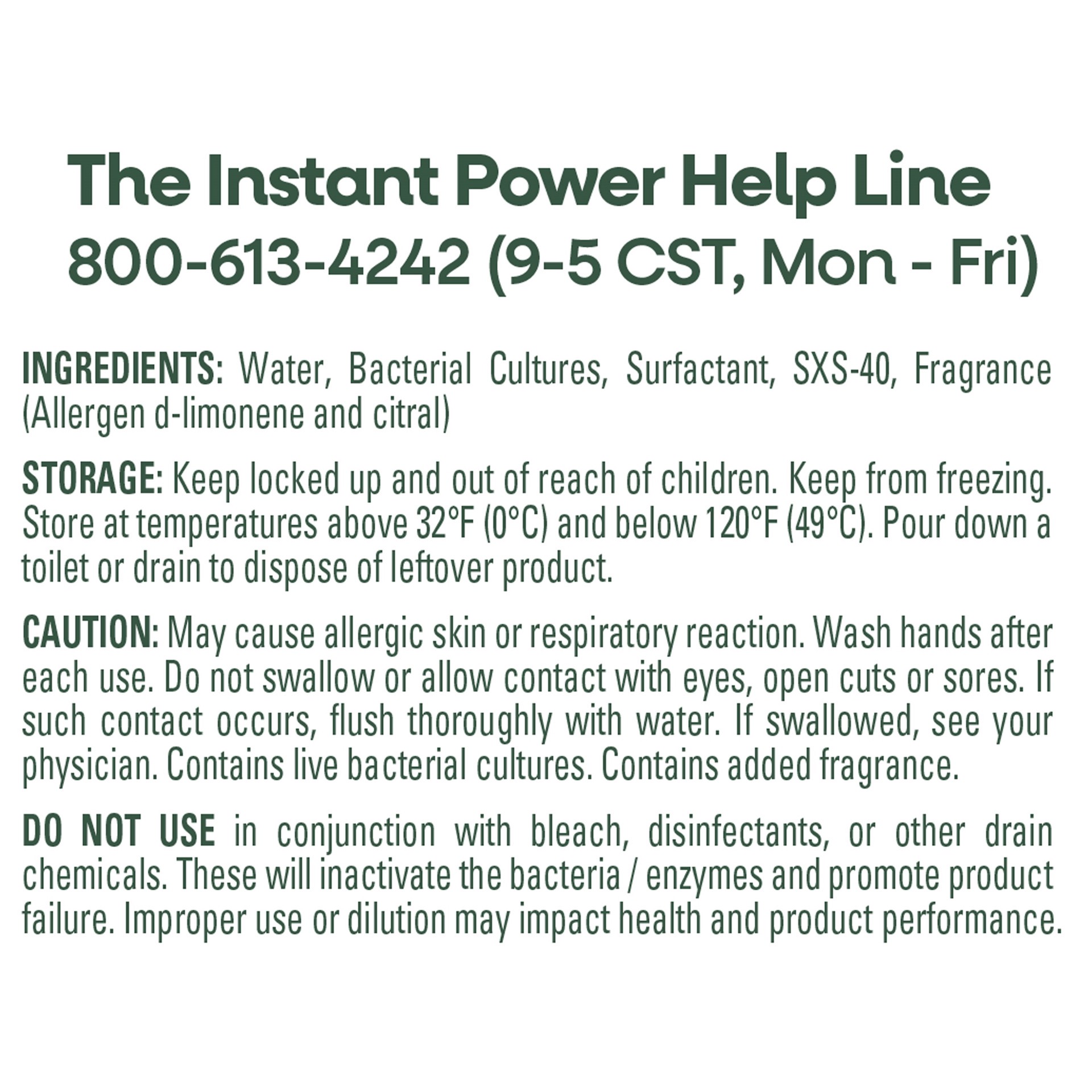 slide 5 of 6, Instant Power ECO Clog Preventer 32 Fluid ounce(s) Drain Cleaner Pour bottle, 1 ct