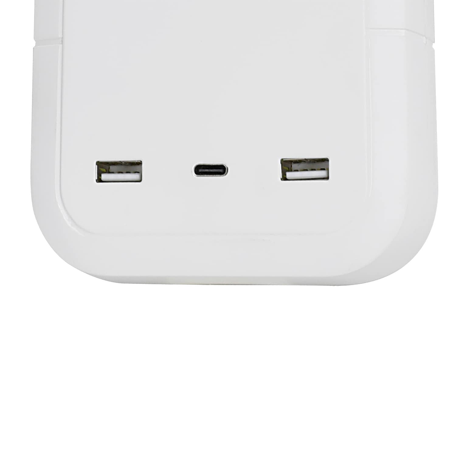 slide 5 of 5, Utilitech 12-ft Surge Protection 8 -Outlet 3600 Joules 1875 -Watts 1100VA White Indoor USB AC Surge Protector, 1 ct