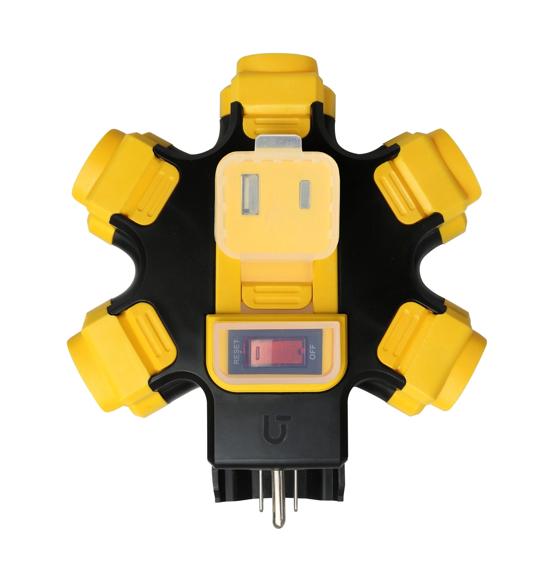 slide 2 of 4, Utilitech Power Hub 5 -Outlet 1875 -Watts Multiple colors/finishes Indoor and outdoor USB AC Surge Protector, 1 ct