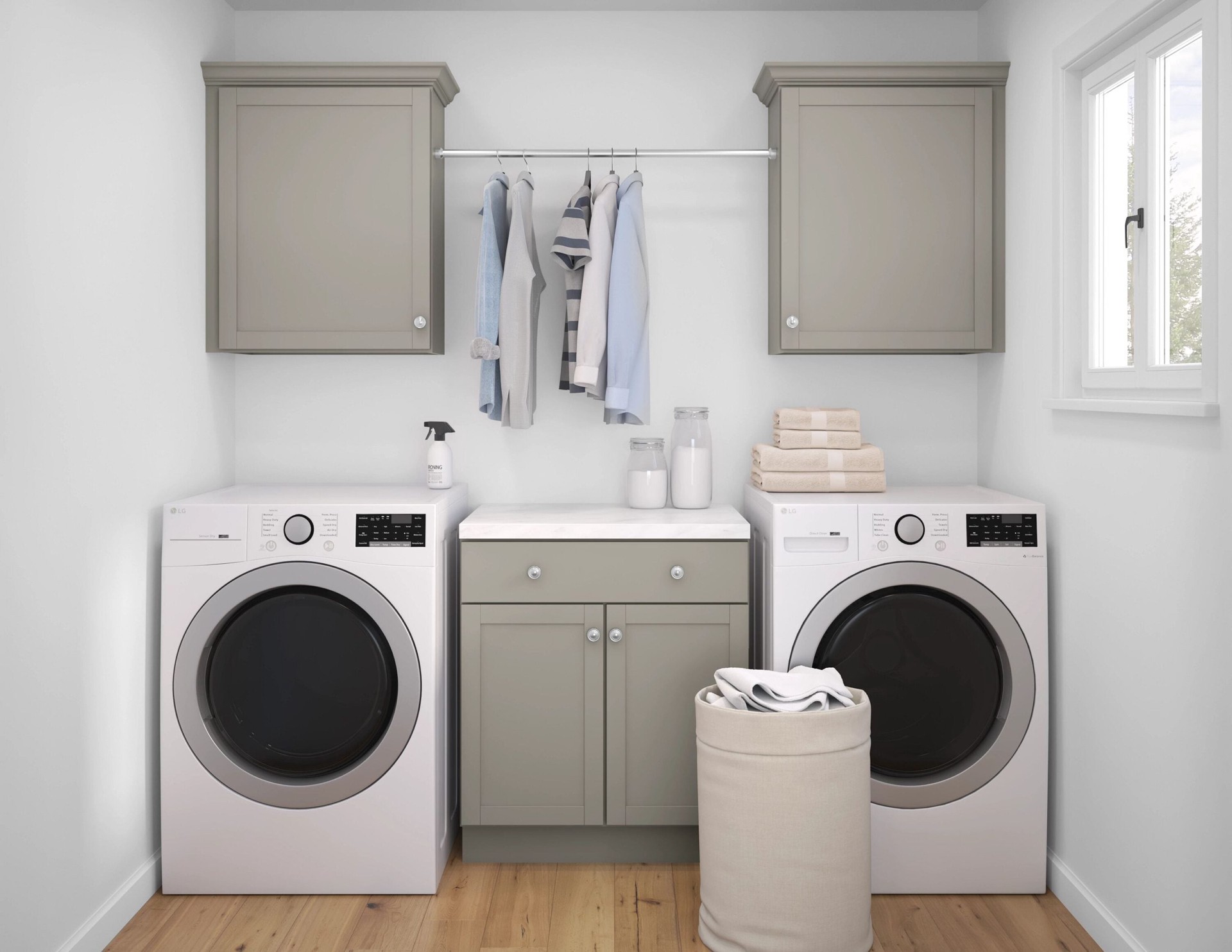 slide 5 of 6, Project Source Burlington Cabinet Fill Strip 3-in W x 30-in H x 0.8-in D Gray Laminate, 1 ct