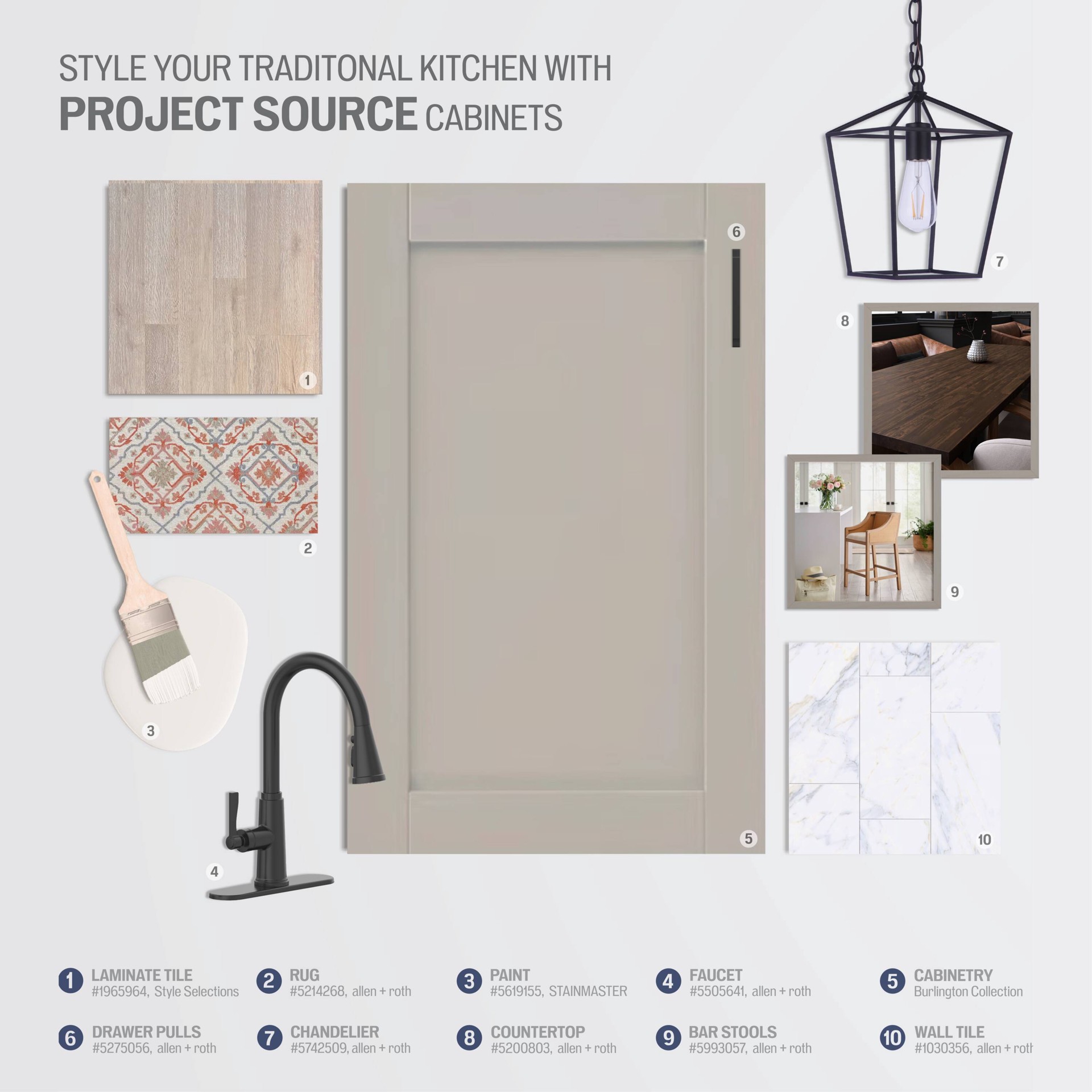 slide 3 of 6, Project Source Burlington 30-in W x 12-in H x 12-in D Gray Wall Fully Assembled Cabinet Recessed Panel Shaker, 1 ct