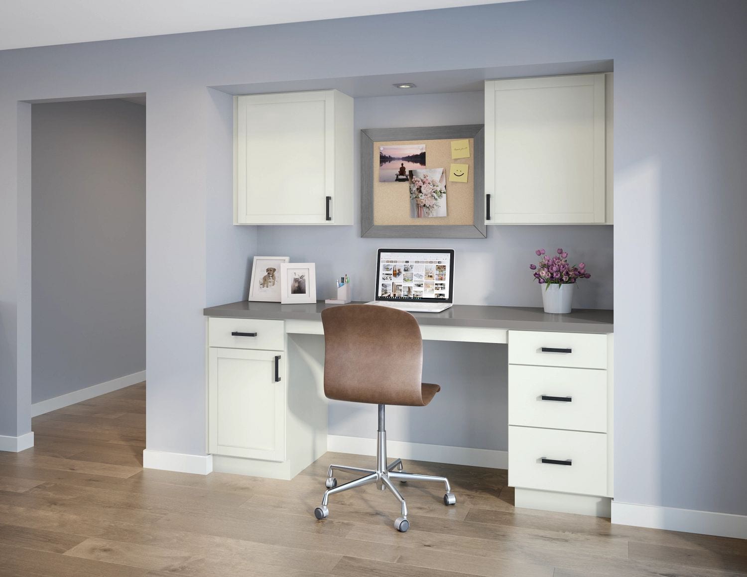 slide 4 of 6, Project Source Conway Cabinet Fill Strip 3-in W x 30-in H x 0.8-in D White Laminate, 1 ct