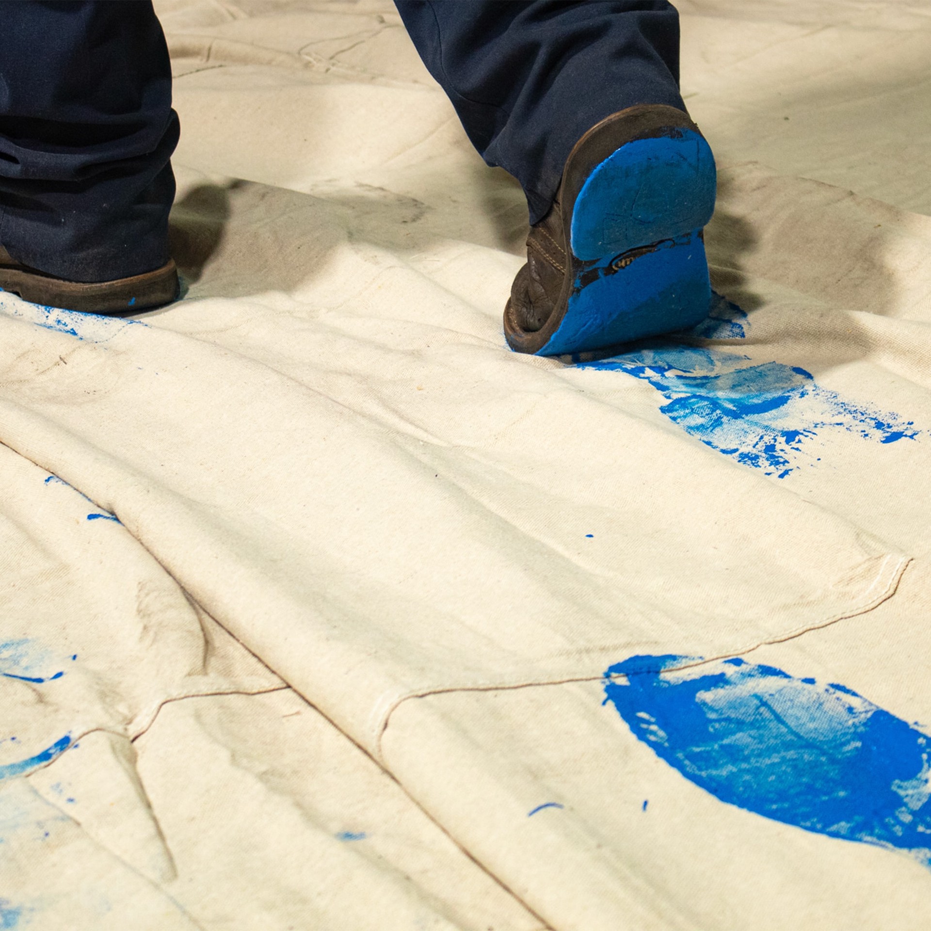 slide 6 of 6, Project Source 8oz Canvas 8-oz 5-ft x 4-ft Drop Cloth, 1 ct