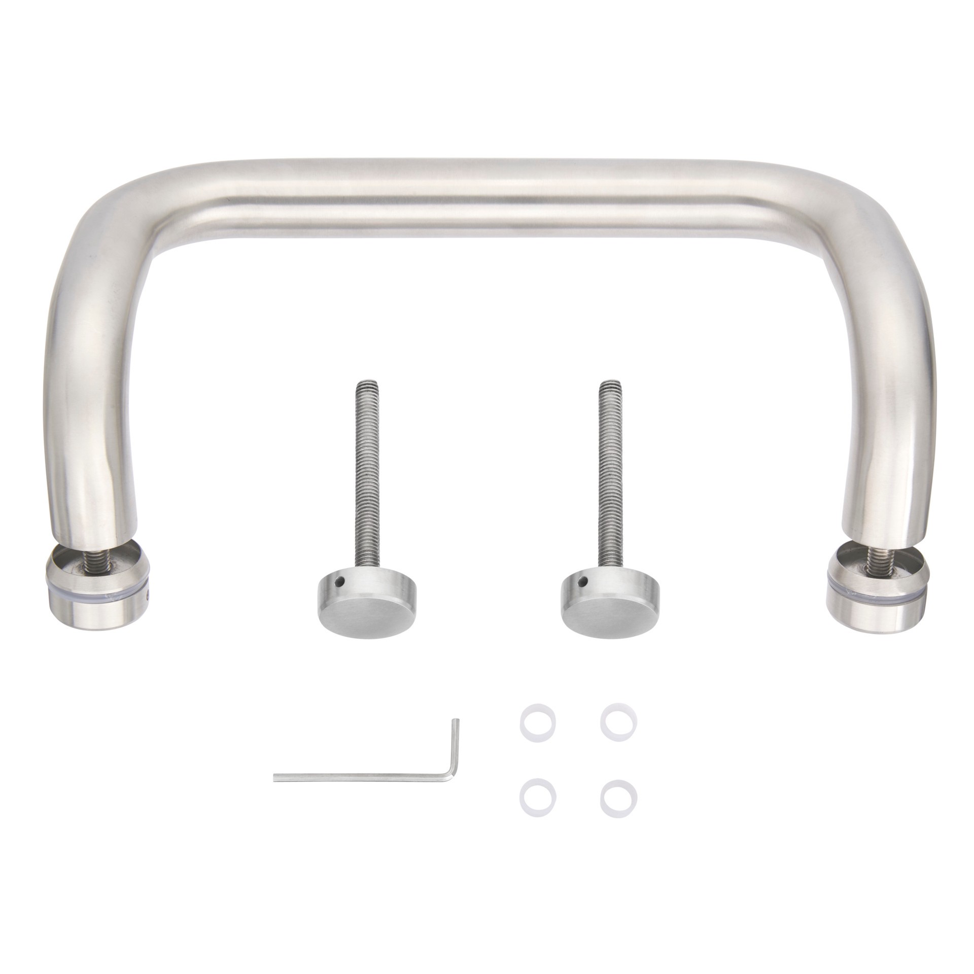 slide 2 of 6, BRINKS COMMERCIAL Commercial 10" Offset Door Pull Stainless Steel Steel Commercial, 1 ct