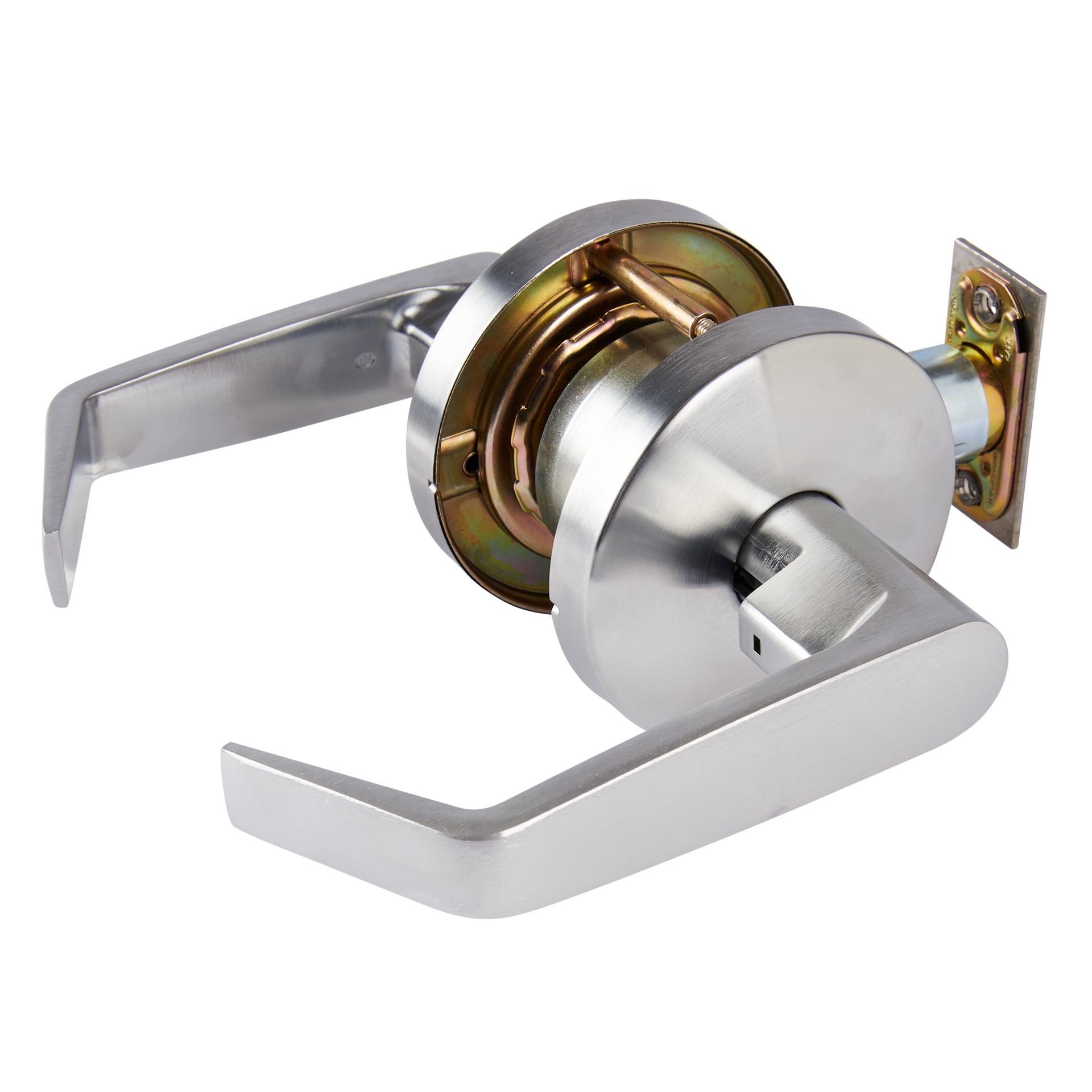 slide 3 of 6, BRINKS COMMERCIAL Heavy Duty Commercial Lever Satin Chrome Interior Hall/Closet Passage Door Handle, 1 ct