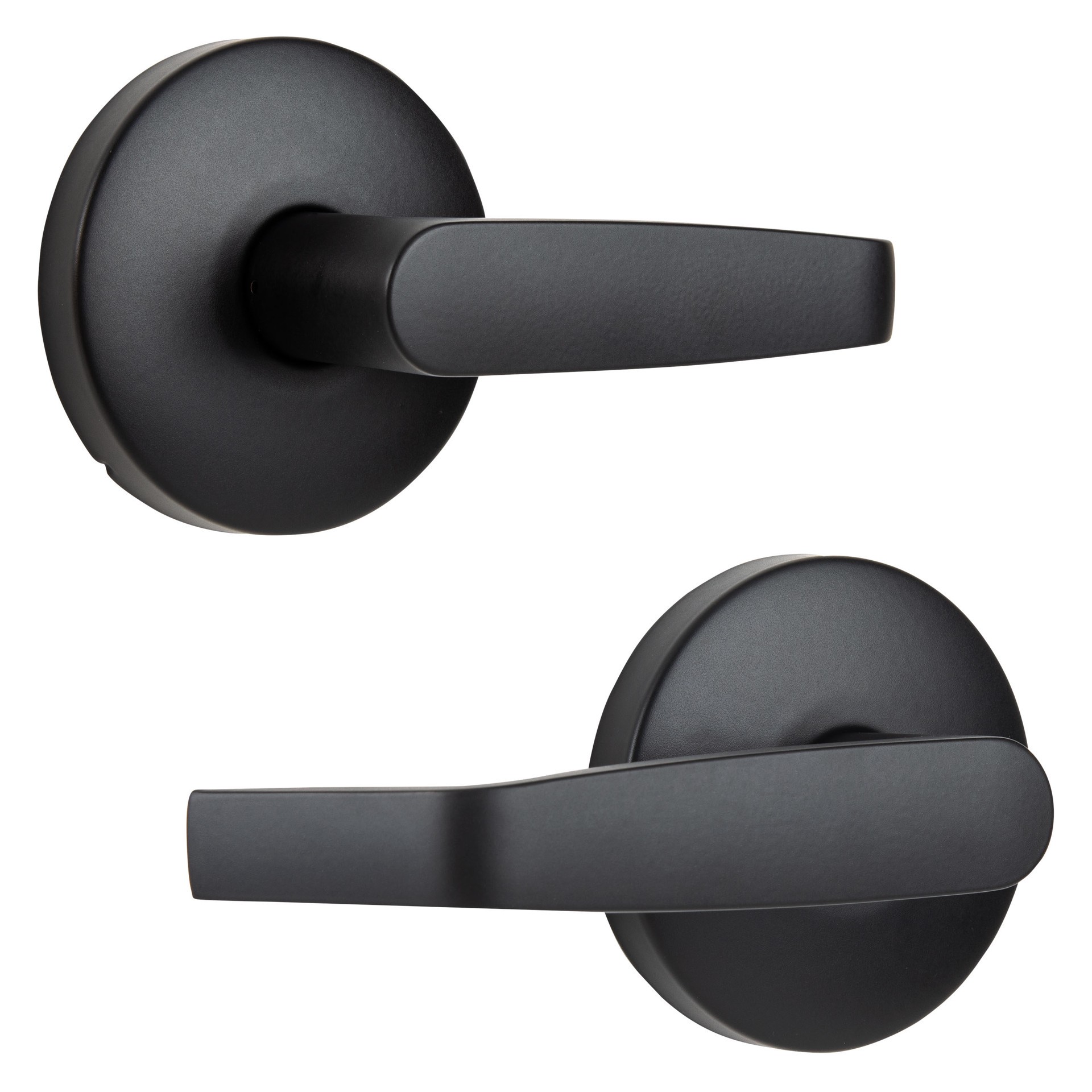 slide 2 of 6, BRINKS COMMERCIAL Heavy Duty Commercial Lever Matte Black Interior or Hall/Closet Passage Door Handle, 1 ct