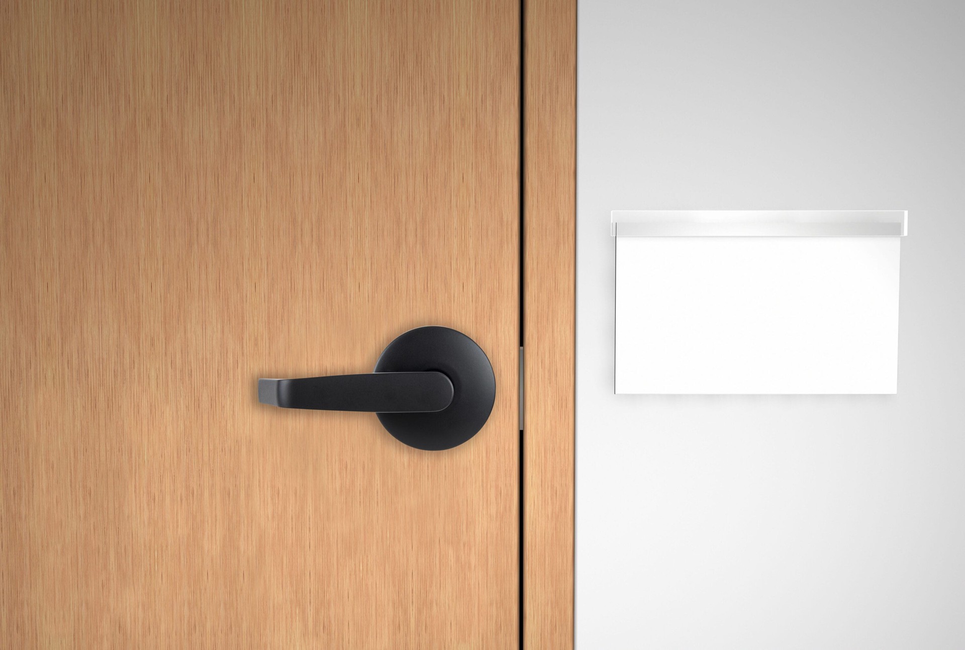 slide 6 of 6, BRINKS COMMERCIAL Heavy Duty Commercial Lever Matte Black Interior or Hall/Closet Passage Door Handle, 1 ct