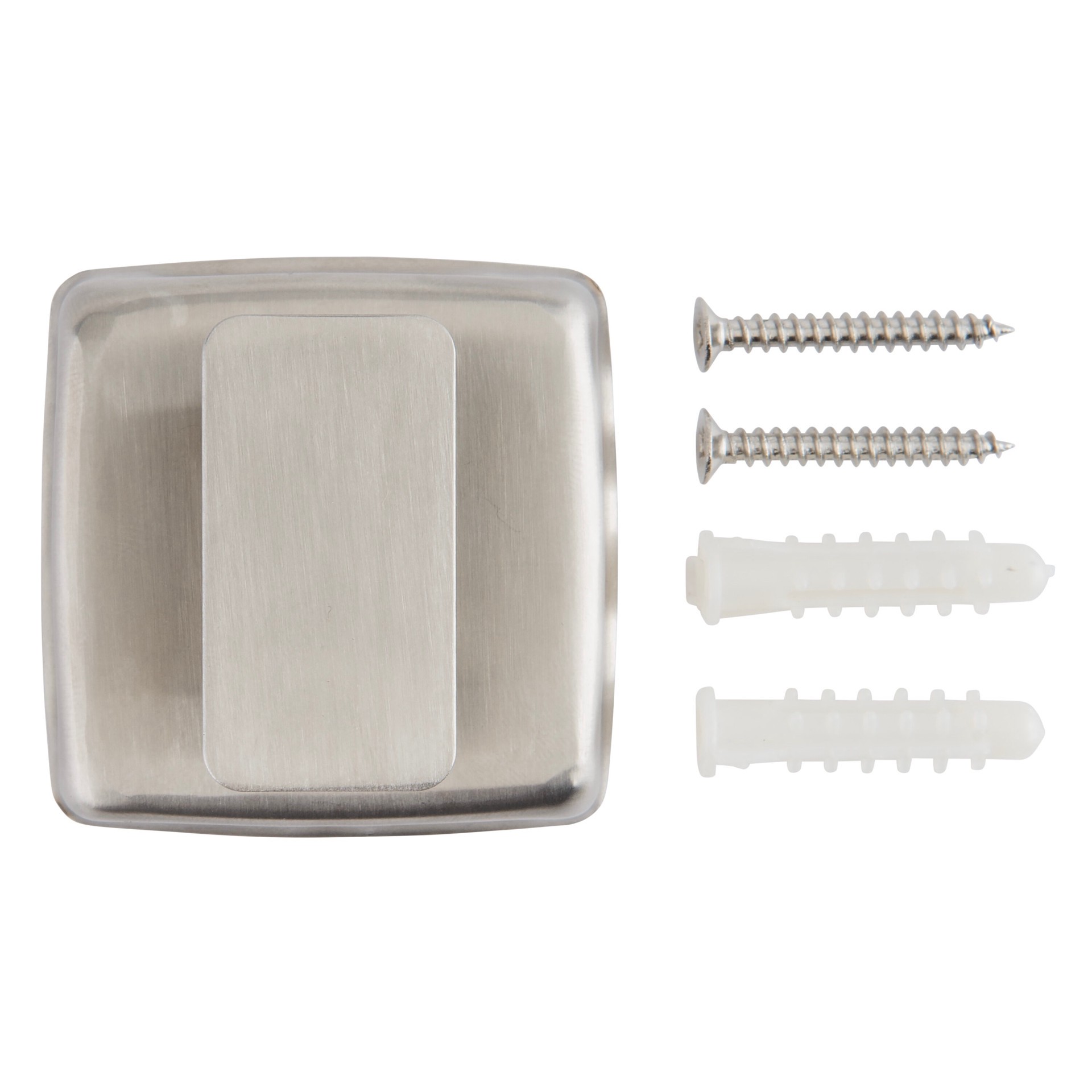 slide 4 of 6, BRINKS COMMERCIAL Commercial Satin Stainless Steel Screw Storage/Utility Hook (125-lb Capacity), 1 ct