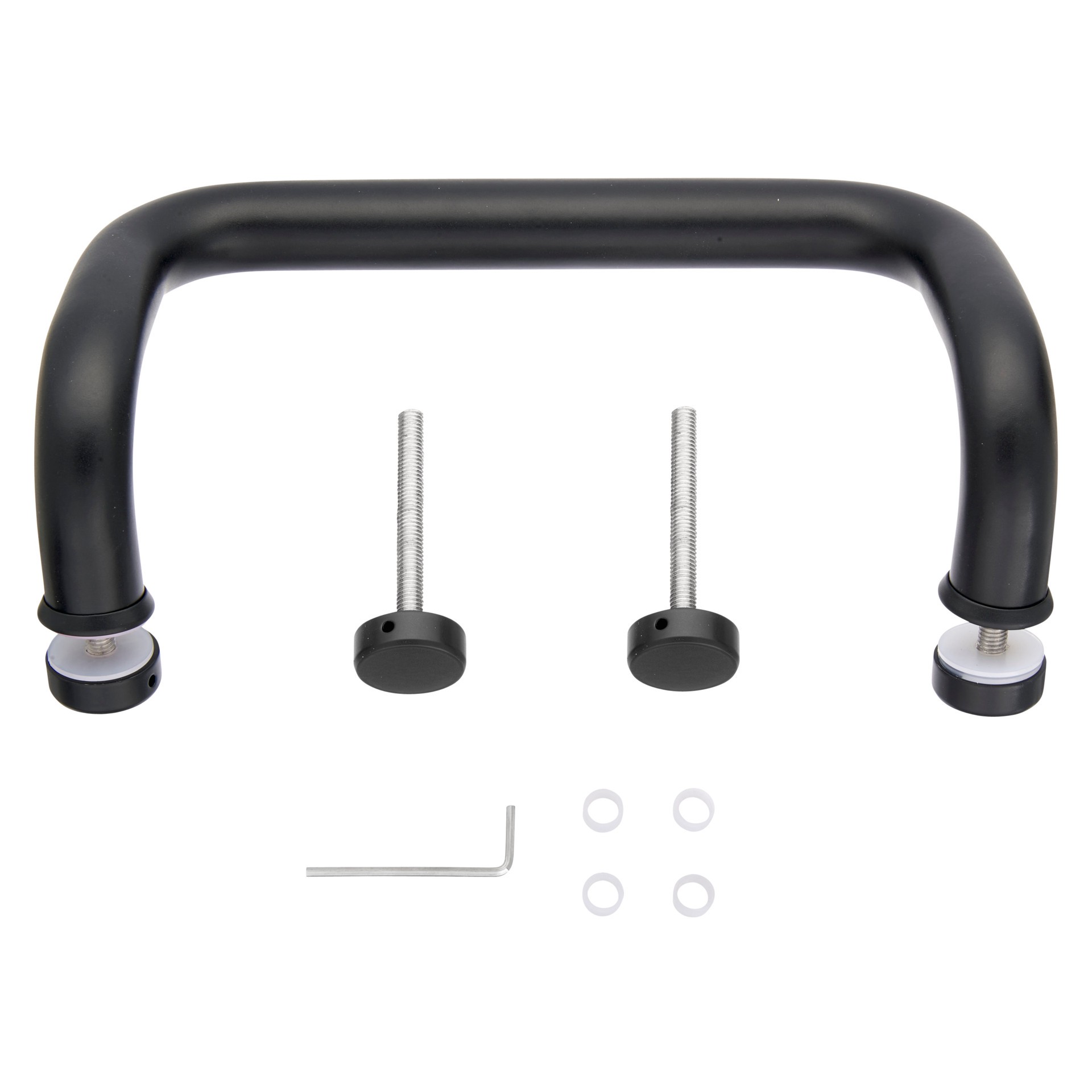 slide 2 of 6, BRINKS COMMERCIAL Industrial Duty Pull Handle 10-in Matte Black Interior/Exterior Passage Door Handle, 1 ct