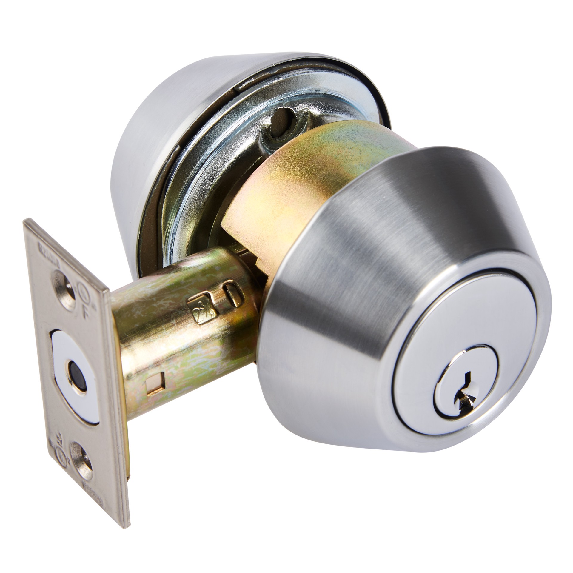 slide 2 of 6, BRINKS COMMERCIAL Industrial Duty Commercial Commercial Satin Chrome Double Cylinder Deadbolt, 1 ct