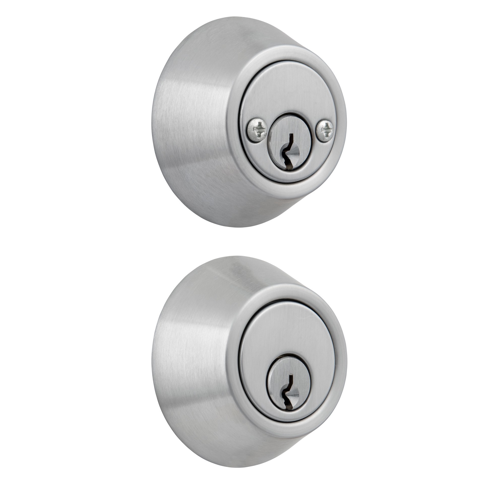slide 1 of 6, BRINKS COMMERCIAL Industrial Duty Commercial Commercial Satin Chrome Double Cylinder Deadbolt, 1 ct