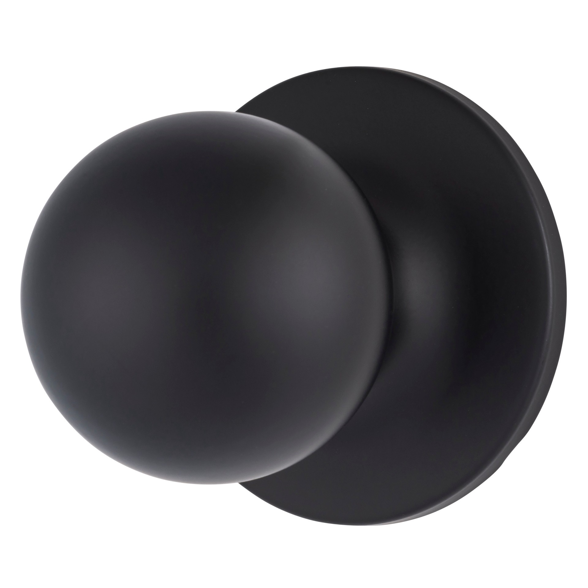 slide 2 of 6, BRINKS COMMERCIAL Light duty Commercial Knob Matte Black Interior or Hall/Closet Passage Door Knob, 1 ct