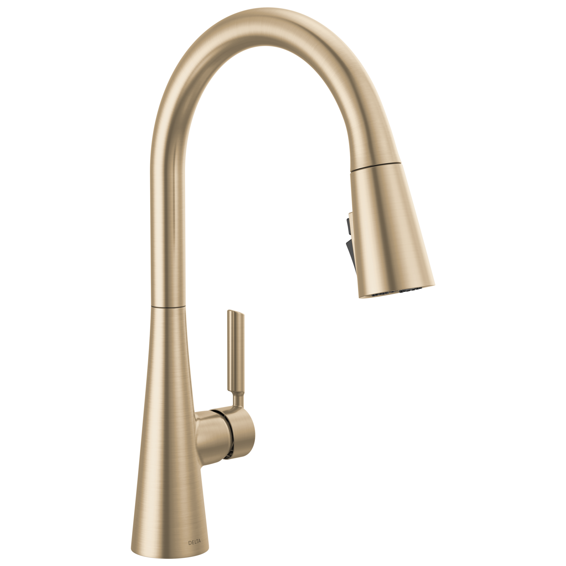 slide 2 of 6, Delta Kylo Gold Champagne Bronze Single Handle Deck-mount Pull-down Kitchen Faucet with Sprayer (Includes Deck Plate), 1 ct