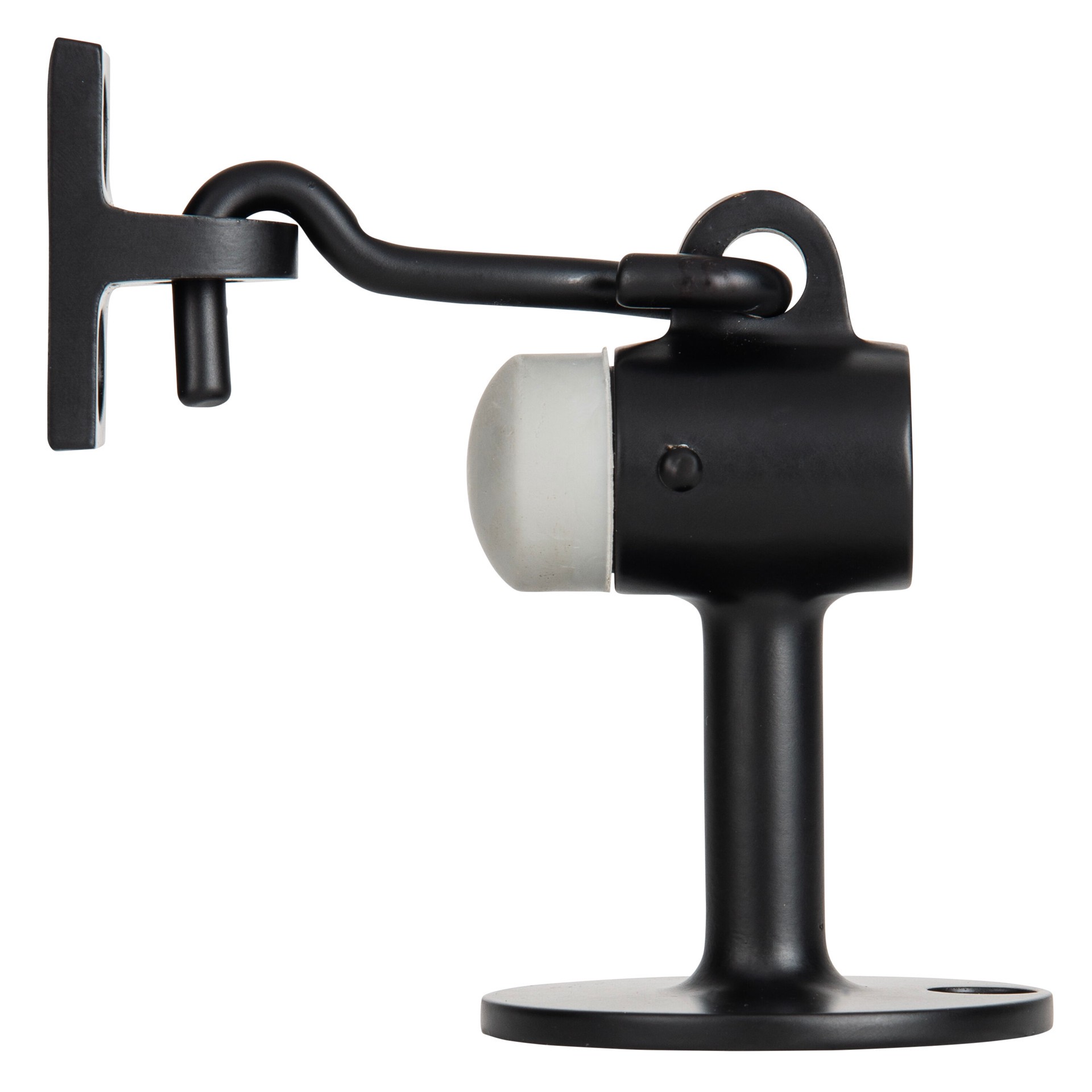 slide 1 of 6, BRINKS COMMERCIAL 2-1/2-in Black Floor Door Stop, 1 ct