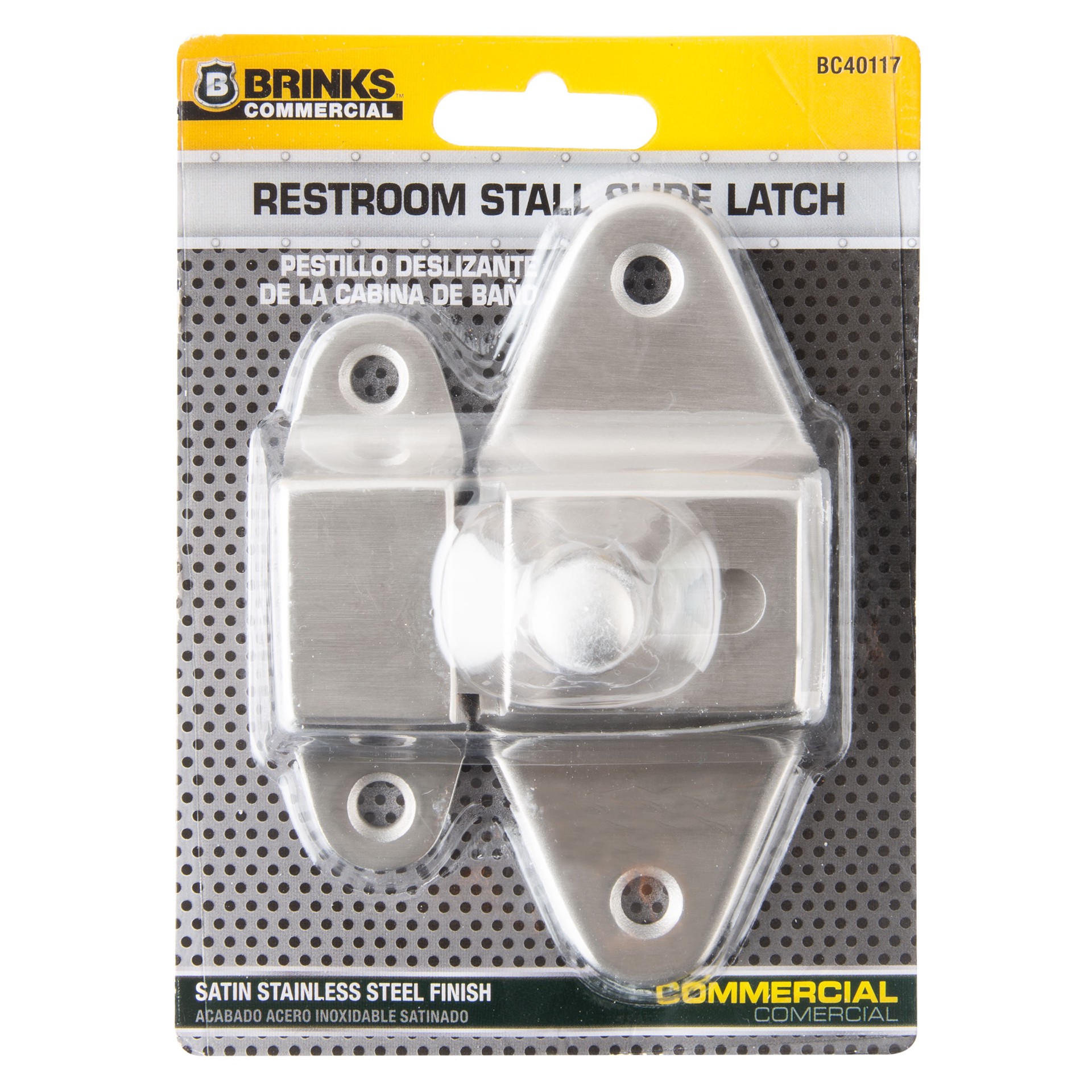 slide 2 of 6, BRINKS COMMERCIAL 2-3/4-in Stainless steel Stainless steel Slide Bolt, 1 ct