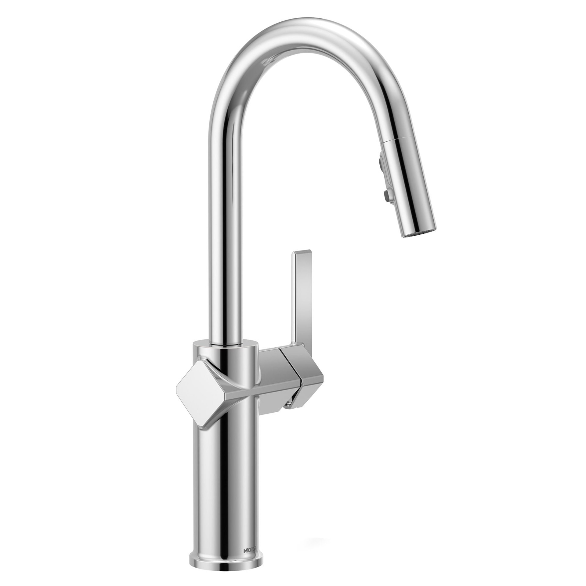slide 2 of 6, Moen Joric Chrome Single Handle Deck-mount Pull-down Kitchen Faucet with Sprayer (Includes Deck Plate), 1 ct
