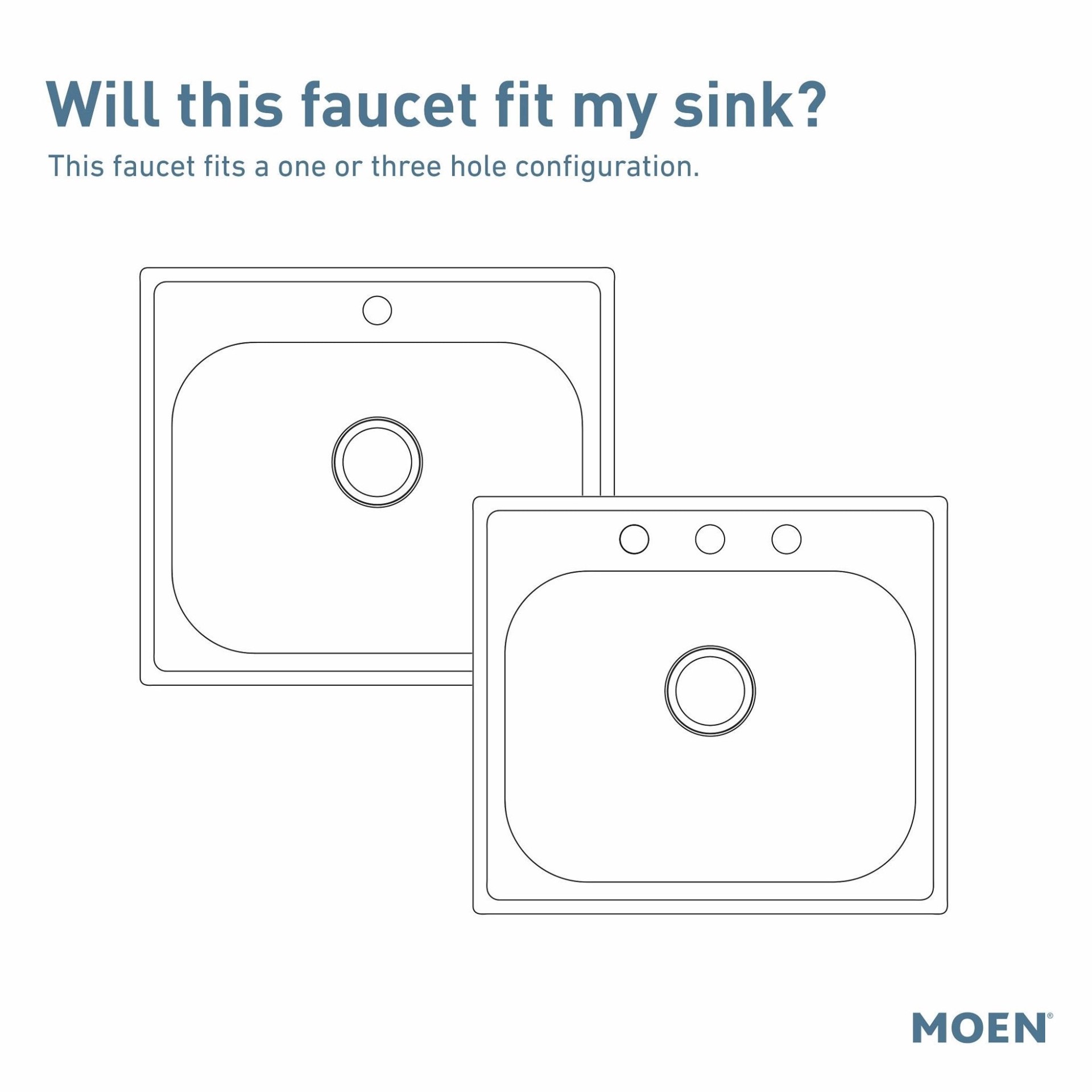 slide 4 of 6, Moen Koa Chrome Single Handle Deck-mount Pull-out Kitchen Faucet with Sprayer (Includes Deck Plate), 1 ct