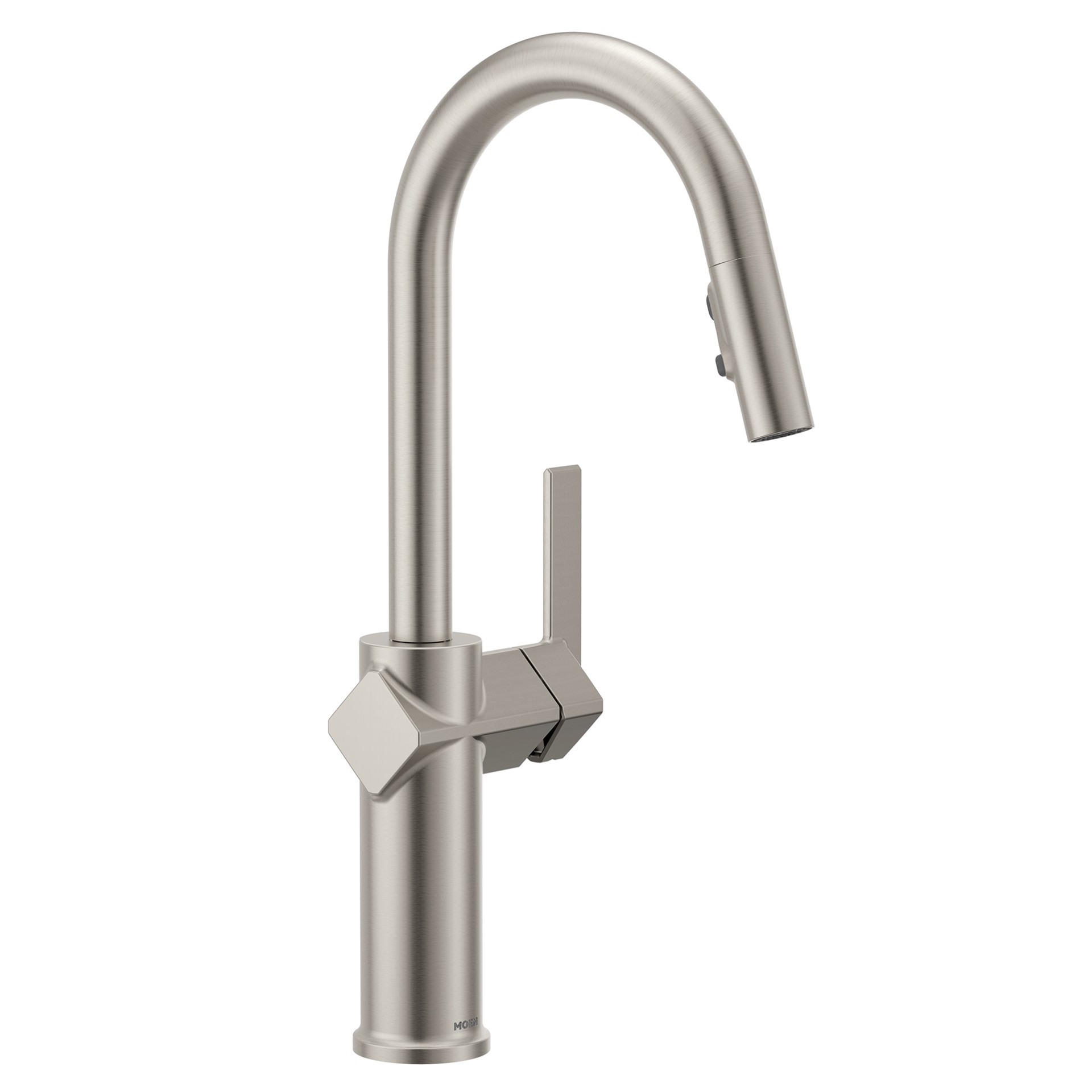 slide 2 of 6, Moen Joric Spot Resist Stainless Single Handle Deck-mount Pull-down Kitchen Faucet with Sprayer (Includes Deck Plate), 1 ct