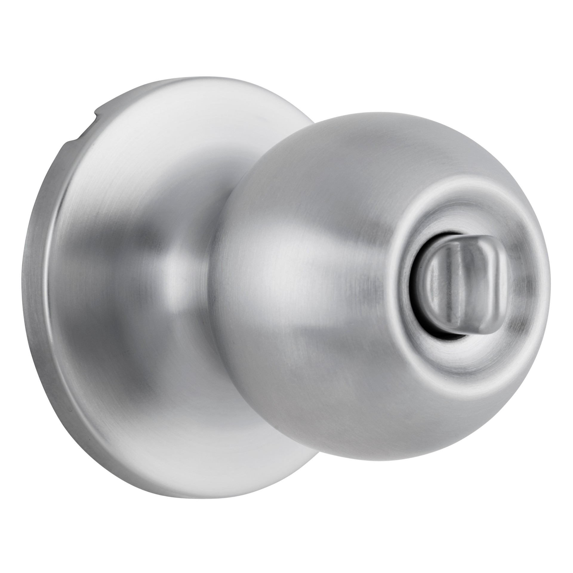 slide 2 of 6, BRINKS COMMERCIAL Light Duty Commercial Knob Satin Chrome Interior or Exterior Keyed Entry Door Knob, 1 ct