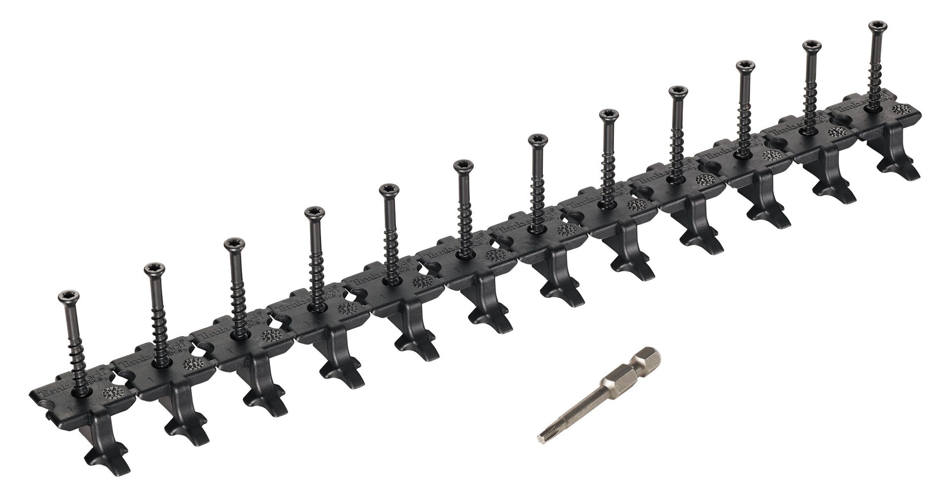 slide 3 of 3, TimberTech ELOC 1.25 Inches Black Hidden Deck Fastener 250 Square feet ( 444 -Pack ), 1 ct