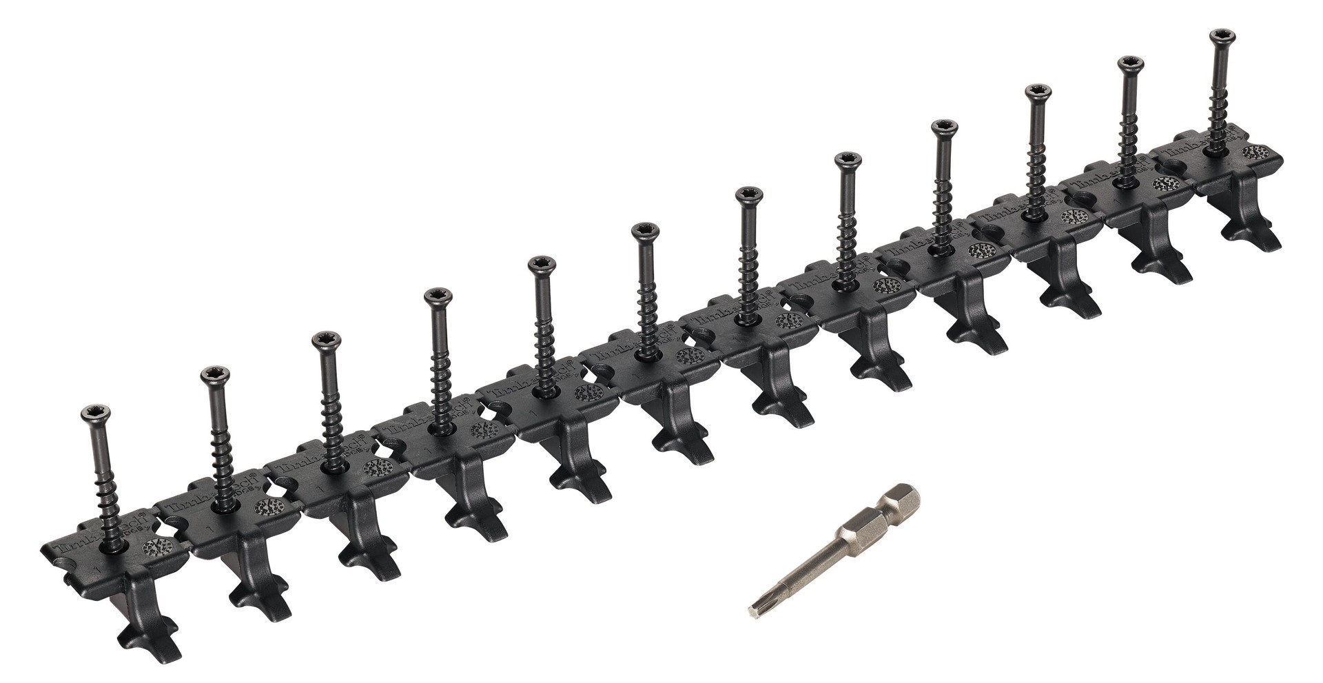 slide 3 of 3, TimberTech ELOC 1.25 Inches Black Hidden Deck Fastener 55 Square feet ( 96 -Pack ), 1 ct