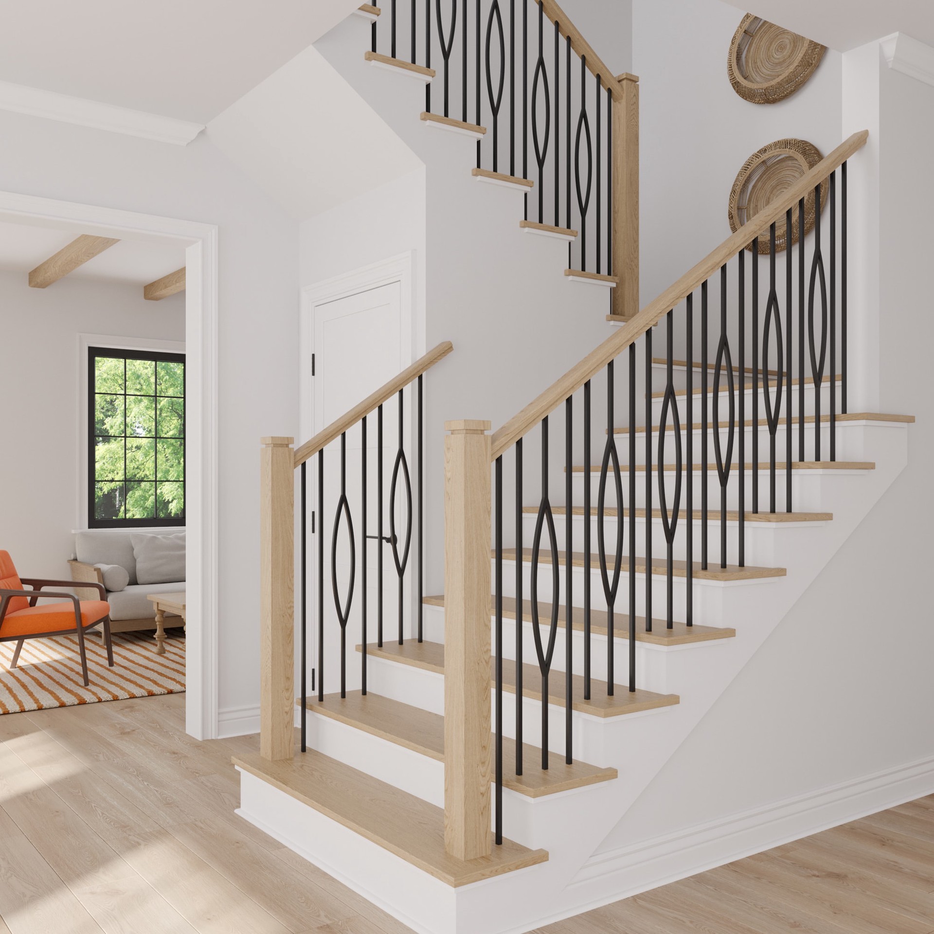 slide 3 of 6, L.J. Smith Stair Systems 2-in x 0.50-in Unfinished Steel Stair Baluster Installation hardware, 1 ct