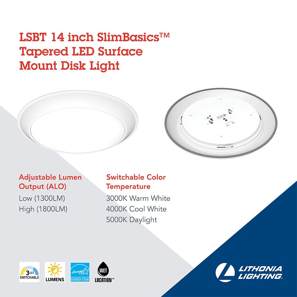 slide 5 of 6, Lithonia Lighting 2.46-in Matte Bronze Indoor/Outdoor LED Flush Mount Light ENERGY STAR, 1 ct