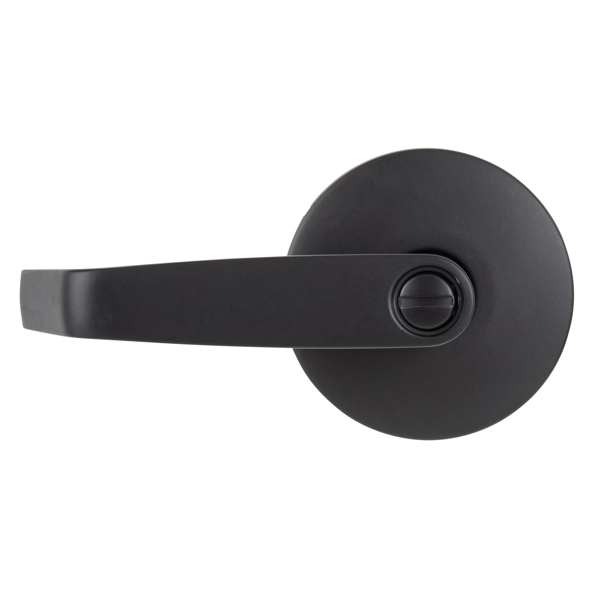 slide 6 of 6, BRINKS COMMERCIAL Heavy Duty Commercial Lever Matte Black Interior Bed/Bath Privacy Door Handle, 1 ct