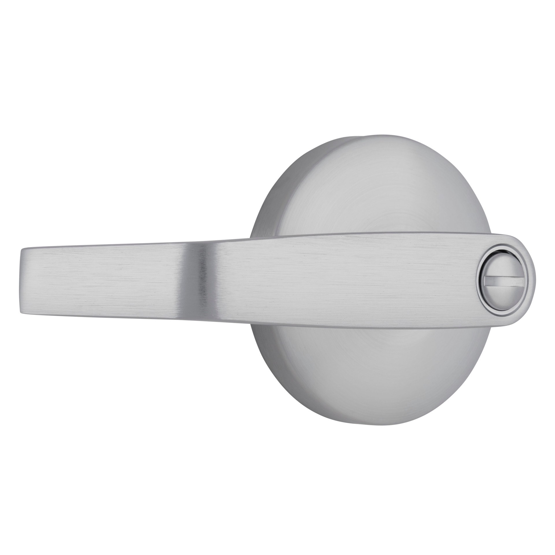 slide 6 of 6, BRINKS COMMERCIAL Heavy Duty Commercial Lever Satin Chrome Interior Bed/Bath Privacy Door Handle, 1 ct