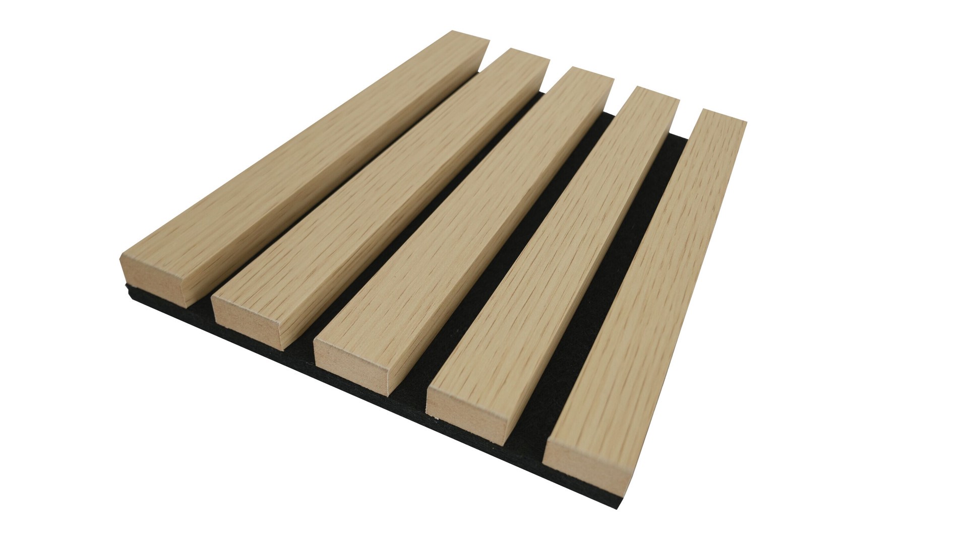 slide 5 of 5, Metrie 7.875-ft White Oak Unfinished Slat wall MDF Wall Plank ( 2 -Pack , Covers 14.7-sq ft ), 1 ct