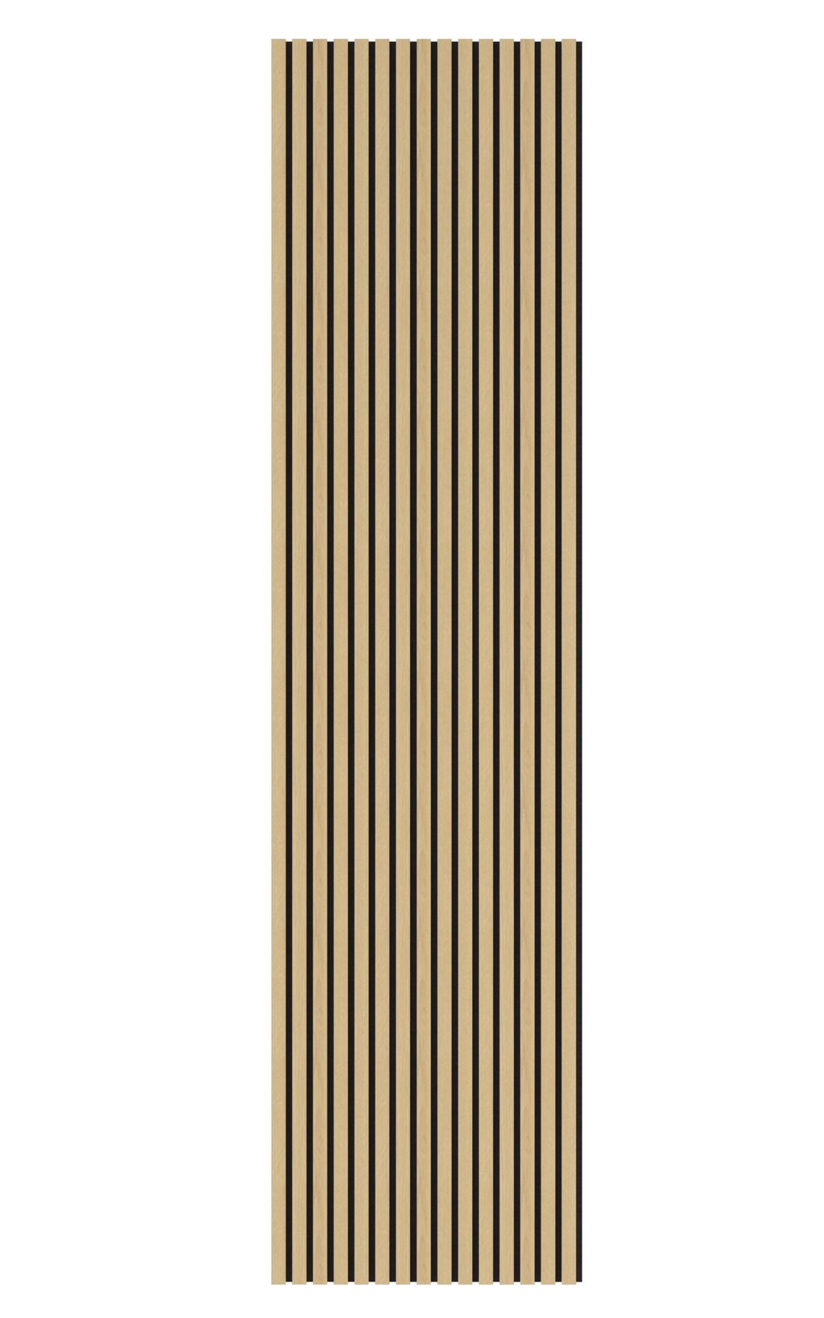 slide 4 of 5, Metrie 7.875-ft White Oak Unfinished Slat wall MDF Wall Plank ( 2 -Pack , Covers 14.7-sq ft ), 1 ct