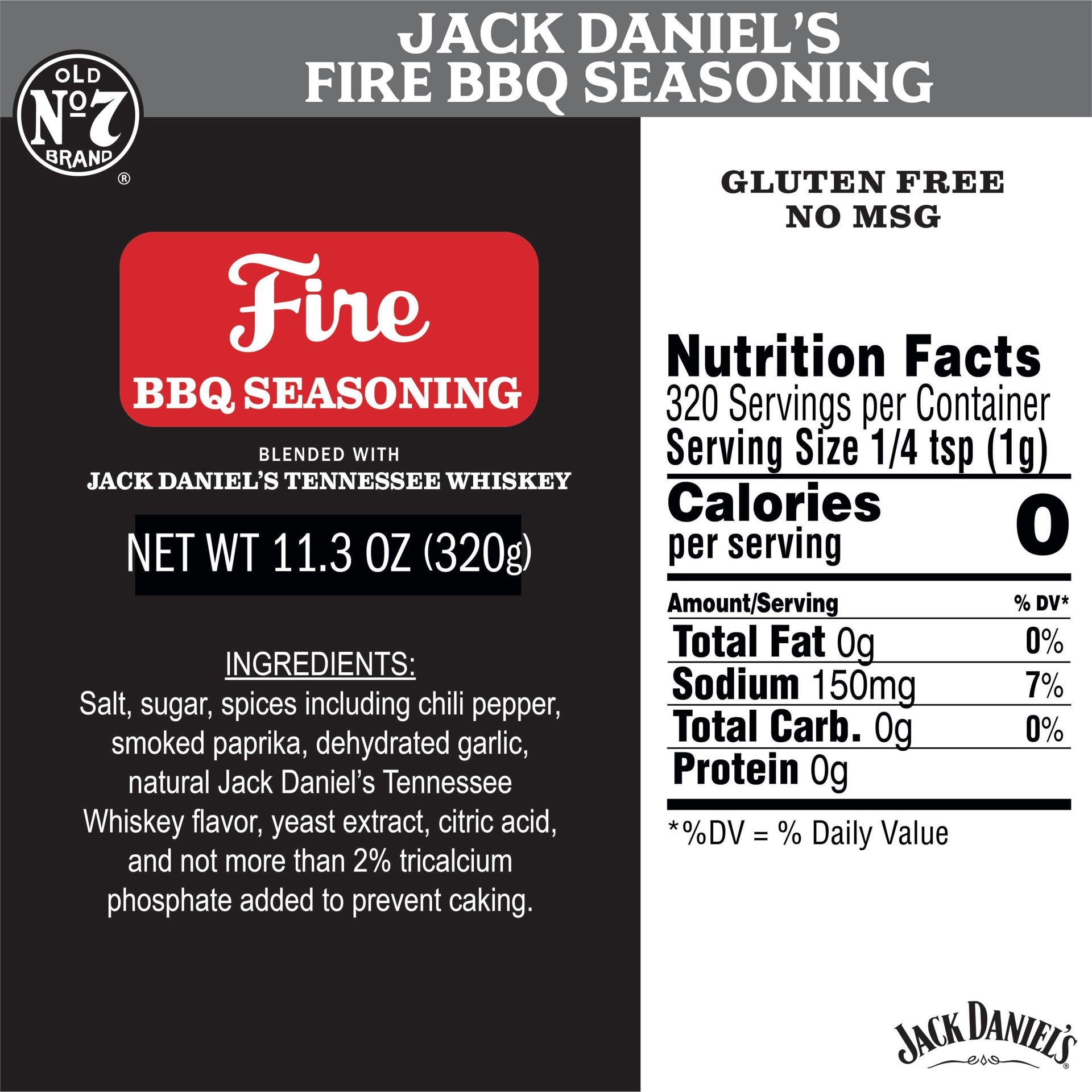 slide 5 of 5, Jack Daniel's 11.3-oz Fire Rub/Seasoning, 1 ct